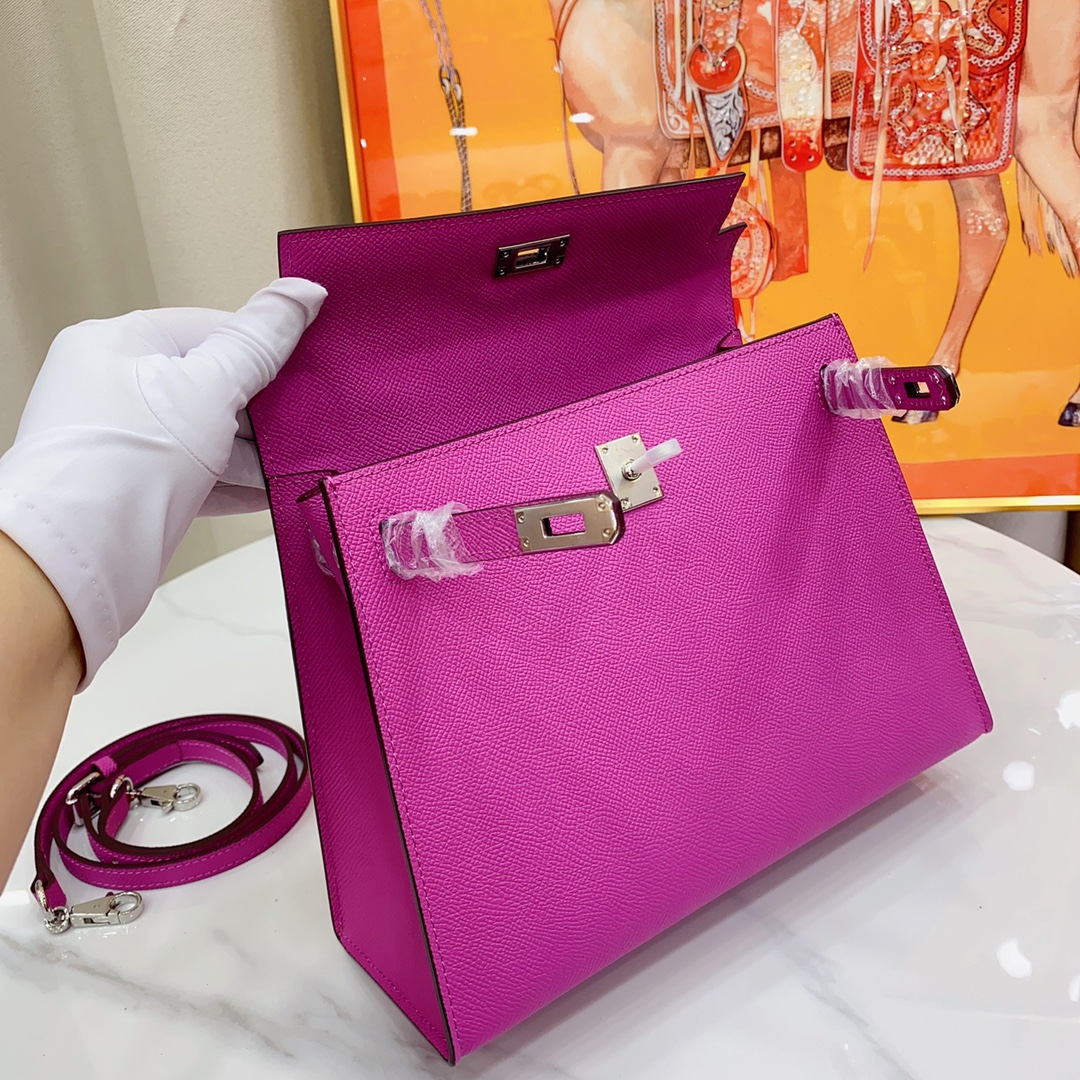 H-Inspired Kelly Haze Purple Silver Hardware - Bag - Gorchic - $156.99