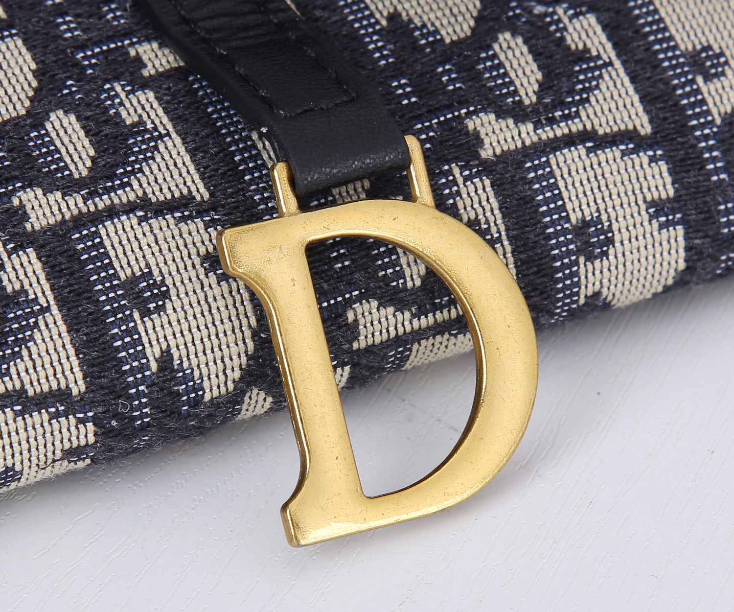 D Inspired SADDLE bag Blue D Inspired Oblique Jacquard S5614CTZQ_M928 - Bag - Gorchic - $138.99