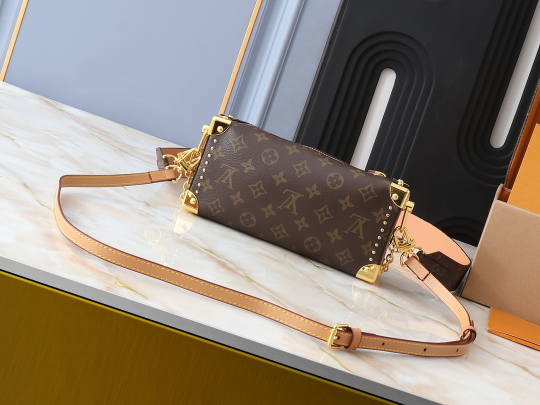 Designer Monogram Slim Trunk Monogram Canvas Bag - Gorchic - $122.99