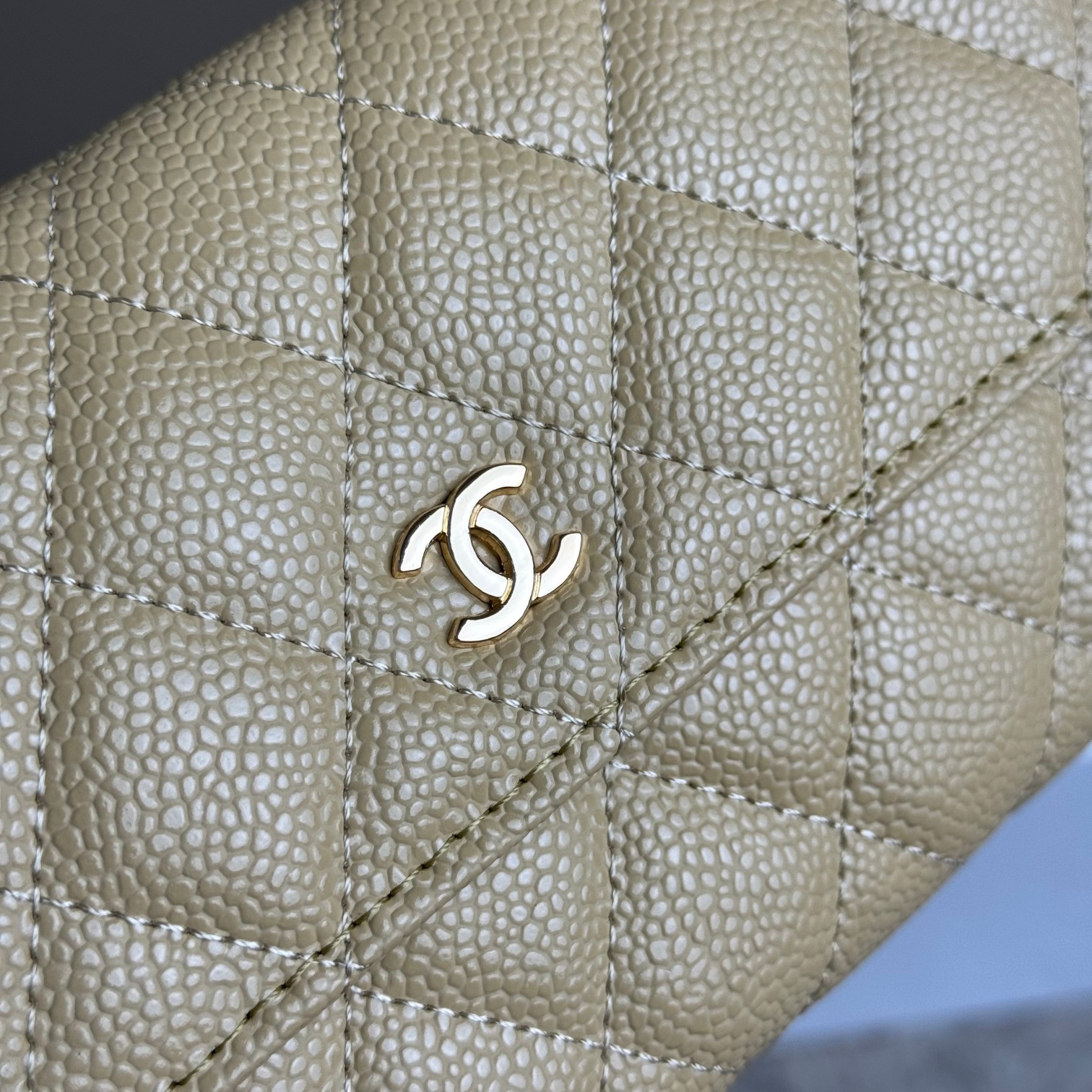 CC Inspired Counterfeit Caviar Leather Wallet-Yellow Wallet - Gorchic - $59.99