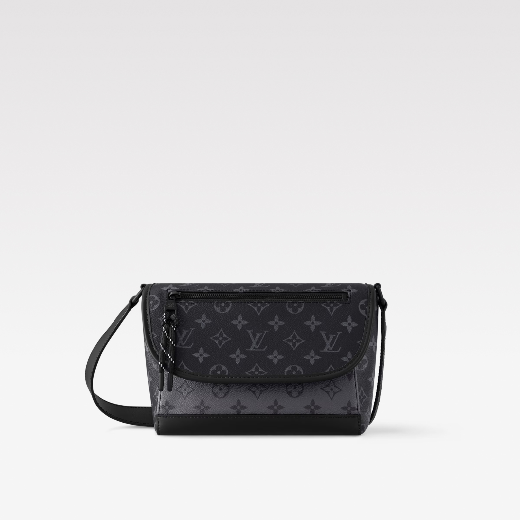 Designer Monogram Pulse Black Flower Messenger Bag - Gorchic - $135.99