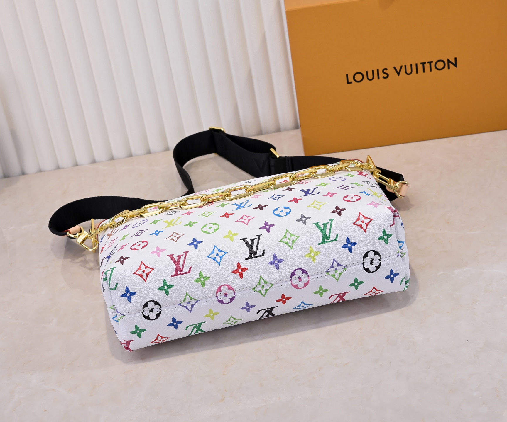 Designer Monogram x Murakami  x TM  Coussin Hobo MM White Bag - Gorchic - $122.99