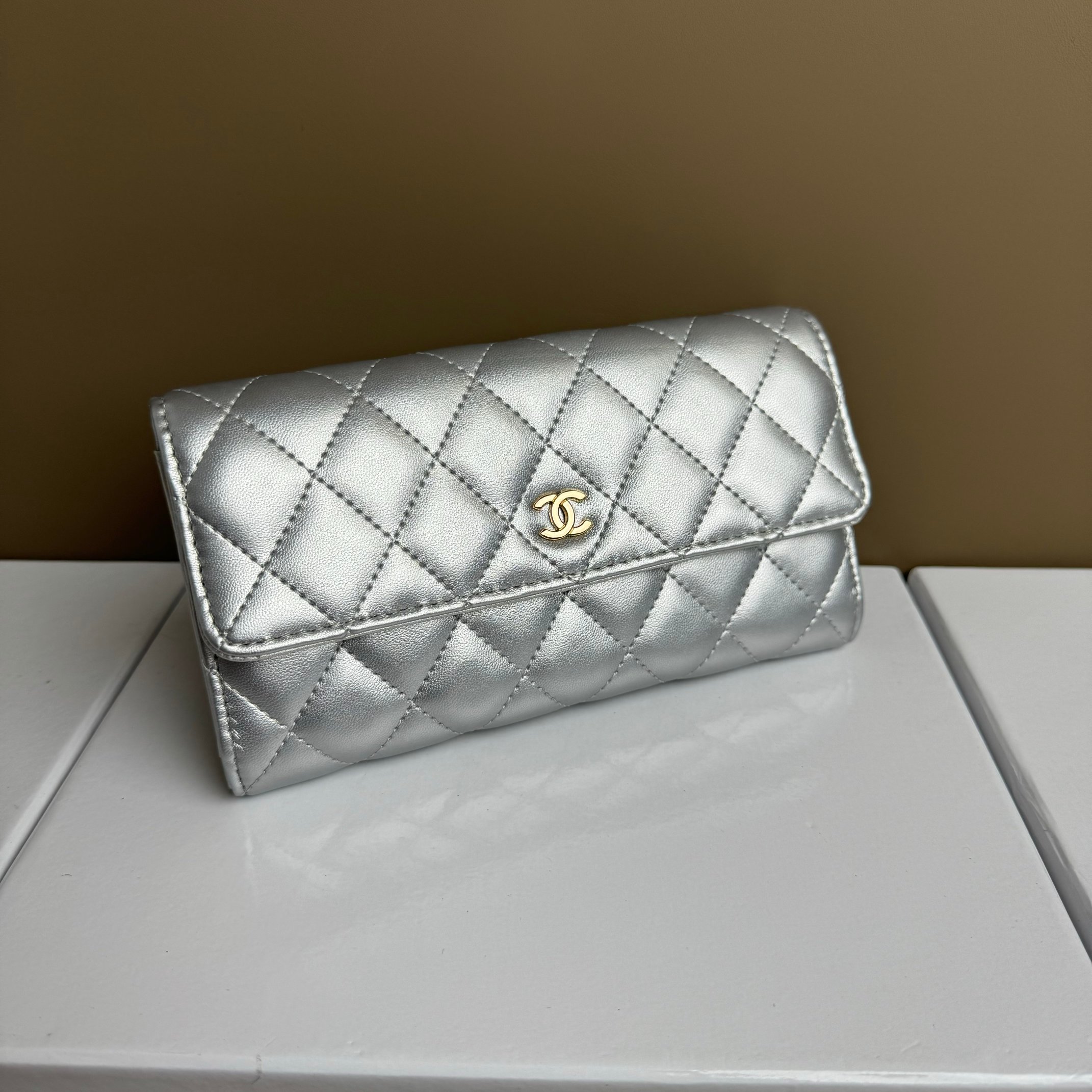 CC Inspired Counterfeit Caviar Leather Wallet-Sier Wallet - Gorchic - $59.99