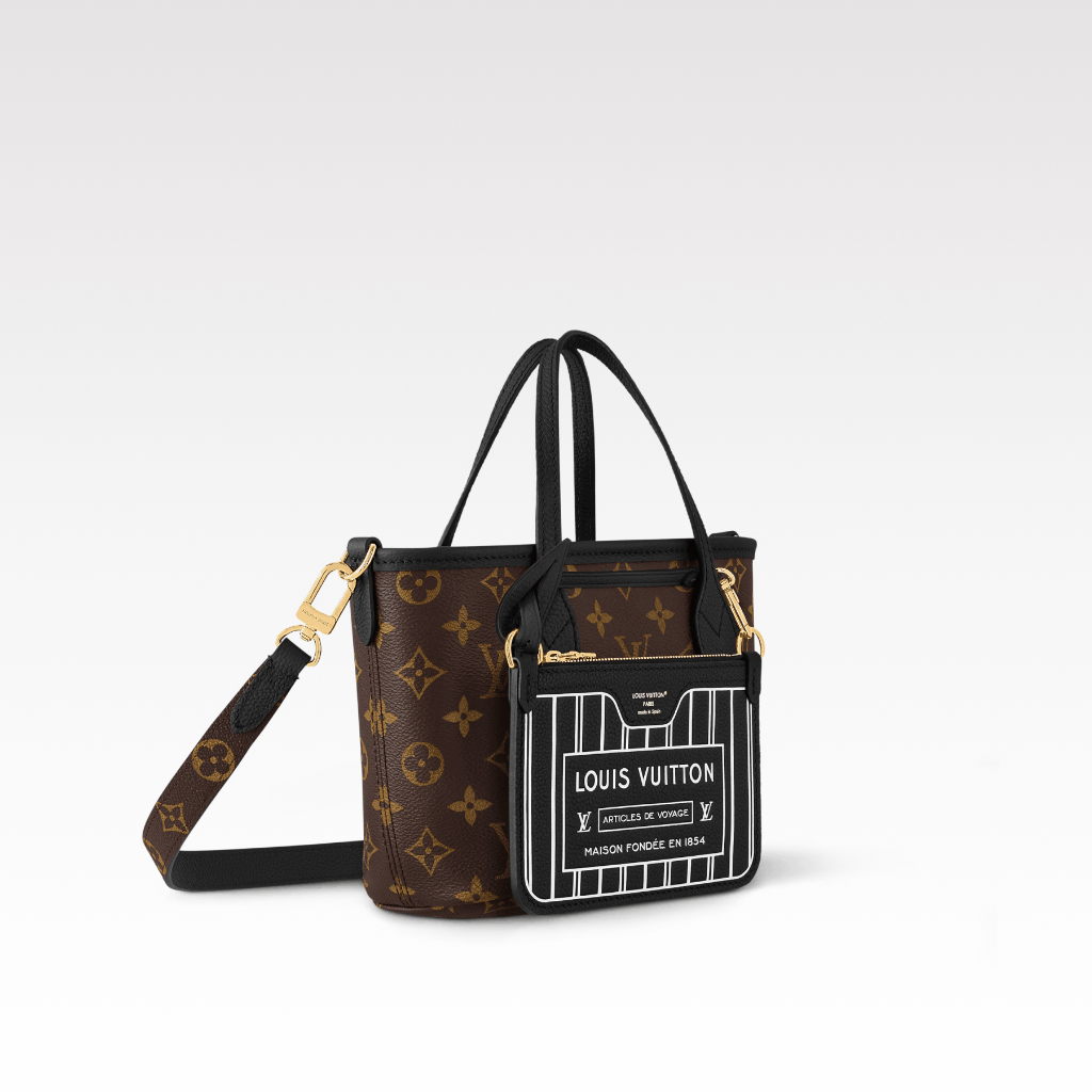 Designer Monogram Neverfull Black Small Handbag - Bag - Gorchic - $119.99