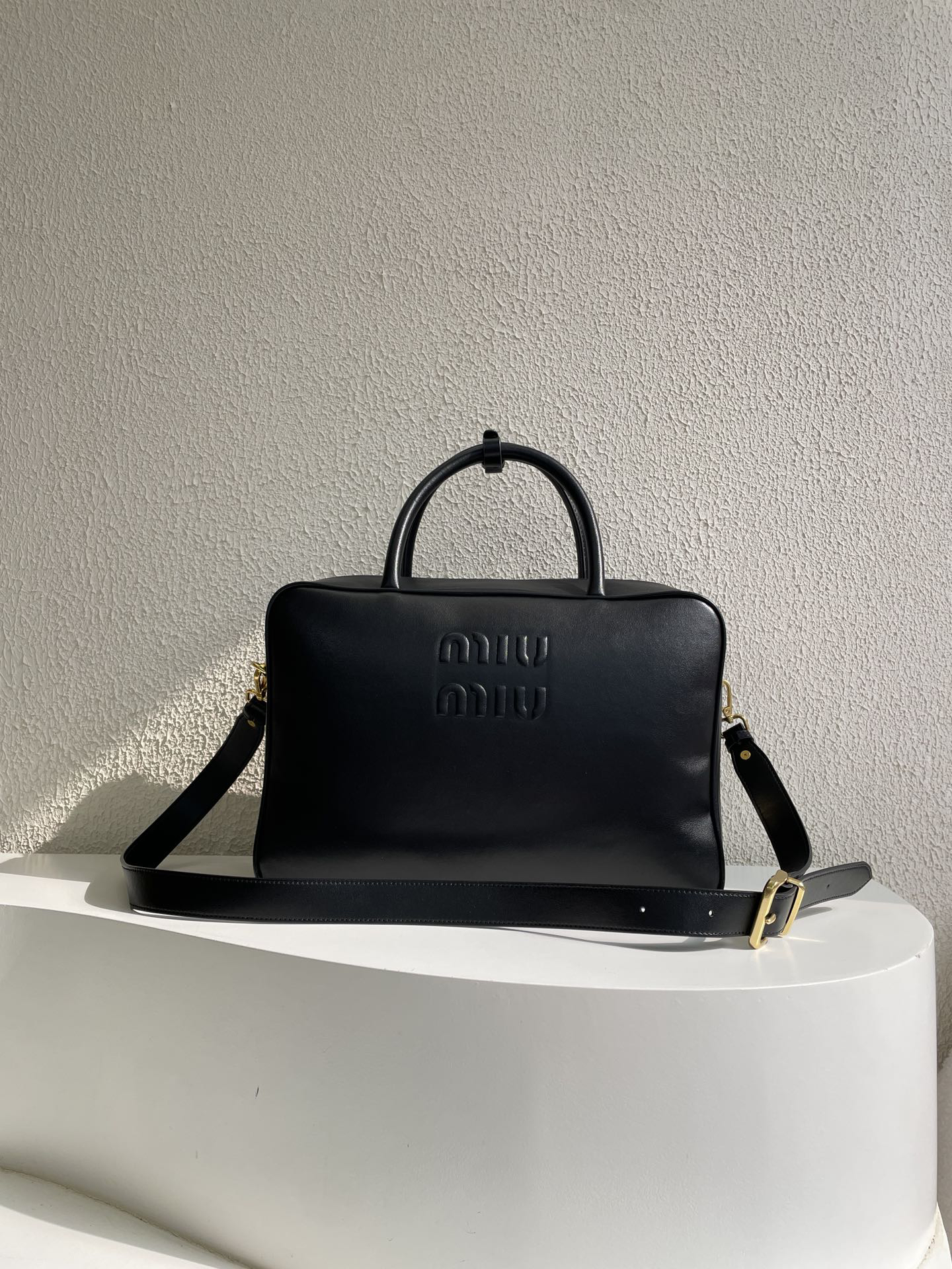 Residenza MU Leather Top-Handle Bag- Black - Bag - Gorchic - $158.99