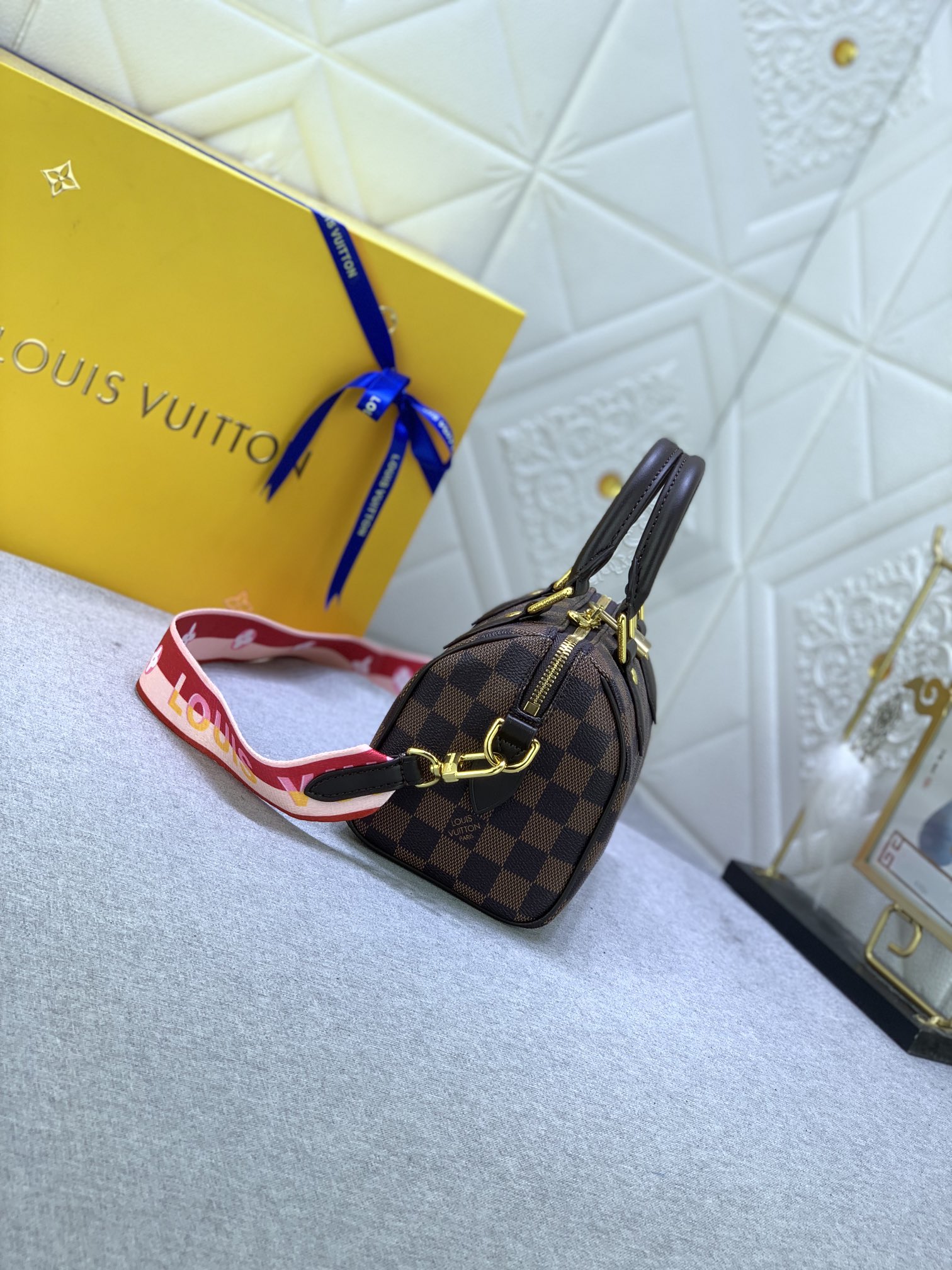 Designer Monogram Speedy Bandoulière 20 Damier Ebene Women Handbag - Bag - Gorchic - $117.99