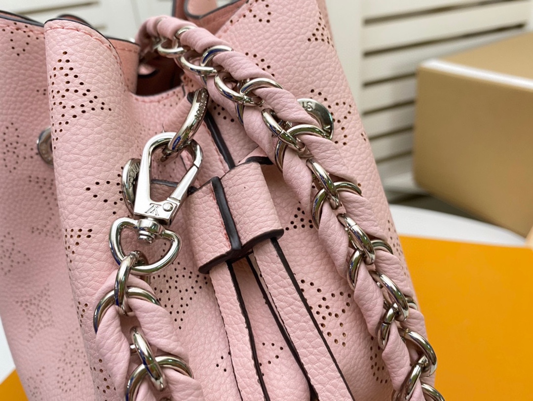 Designer Monogram Bella Pink Jasmin Bag - Gorchic - $130.99