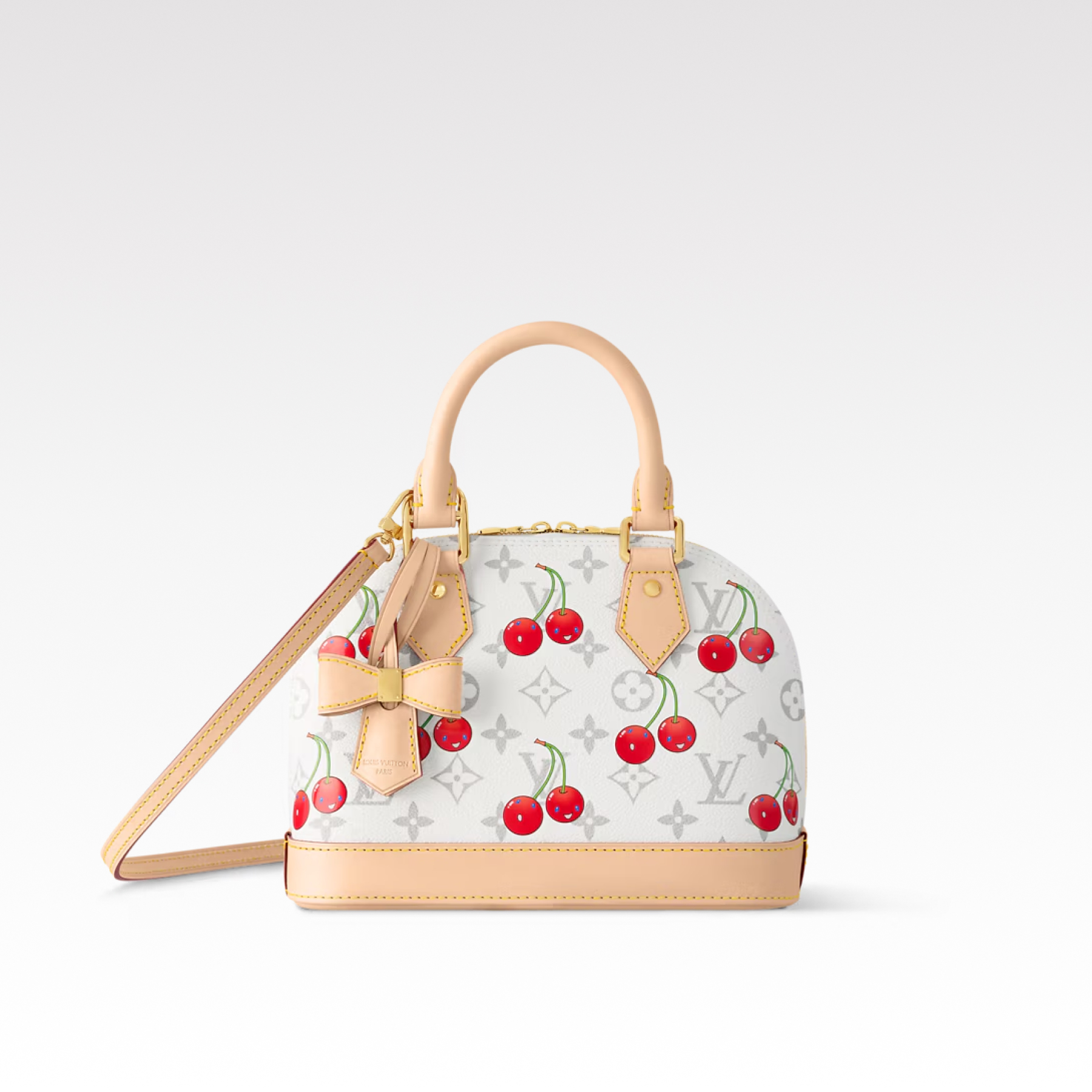 Designer Monogram x Murakami x TM Alma BB White Bag - Gorchic - $128.99
