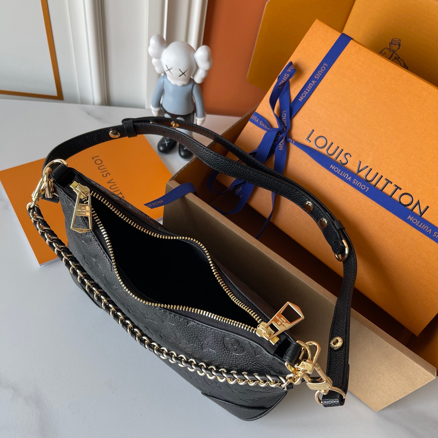 Designer Monogram Boulogne PM Monogram Empreinte Leather - Bag - Gorchic - $116.99