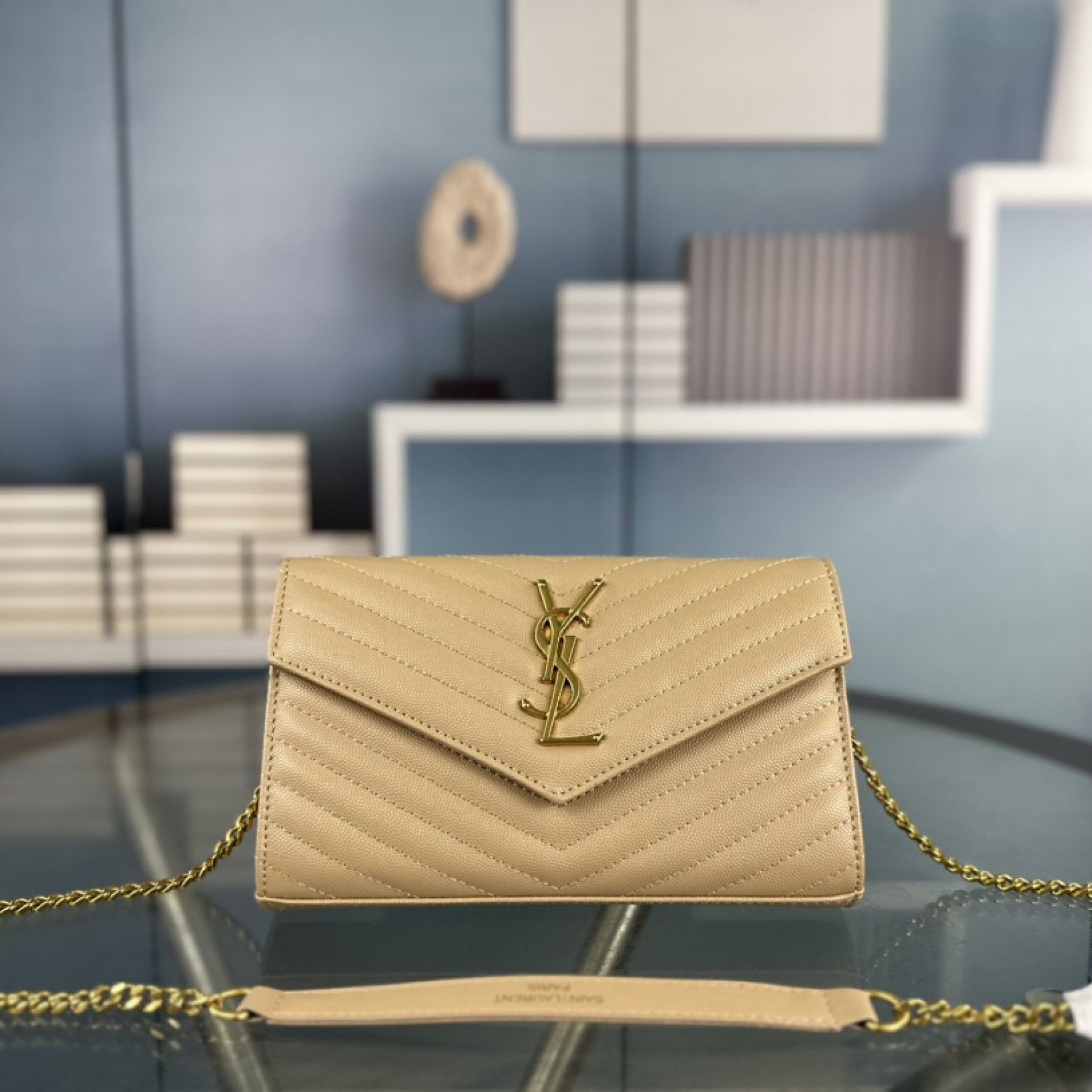 Lady Designer Fashion Cassandre Envelope - Dust Gray - Gorchic - $119.99