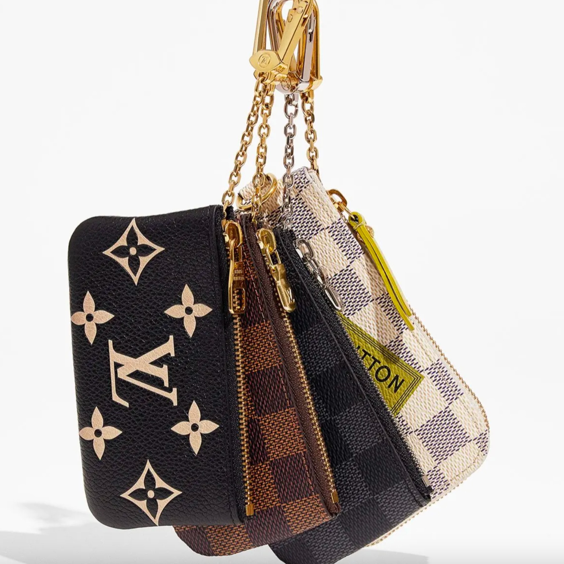 Designer Monogram Key Pouch Multiple Style -Bag - Gorchic - $33.99