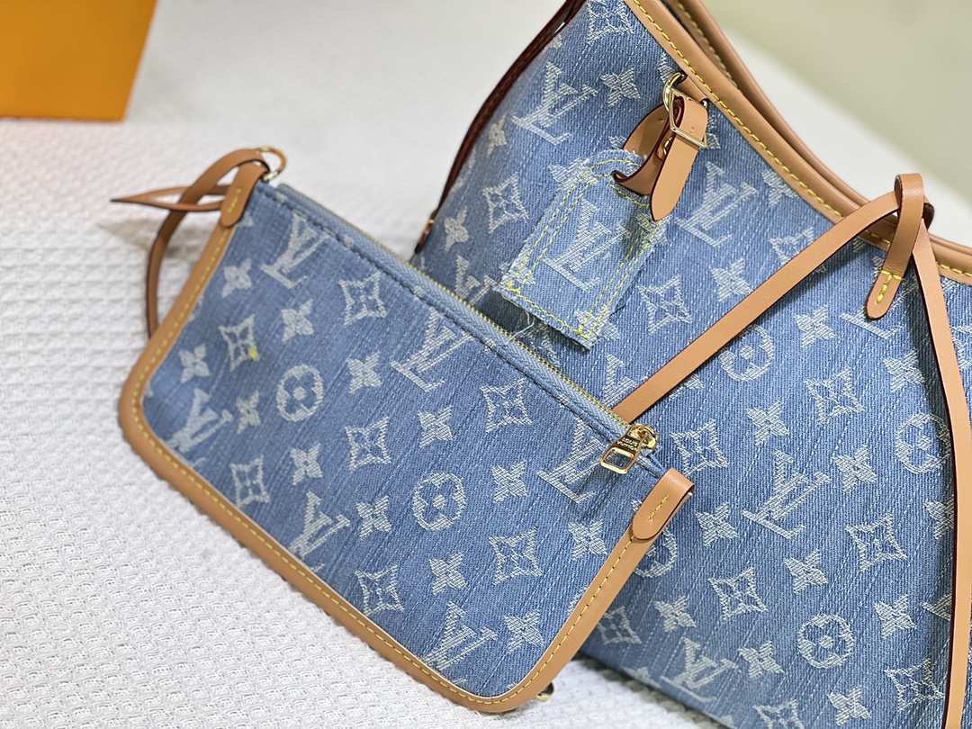 Designer Monogram CarryAll PM M11462 Blue - Bag - Gorchic - $128.99