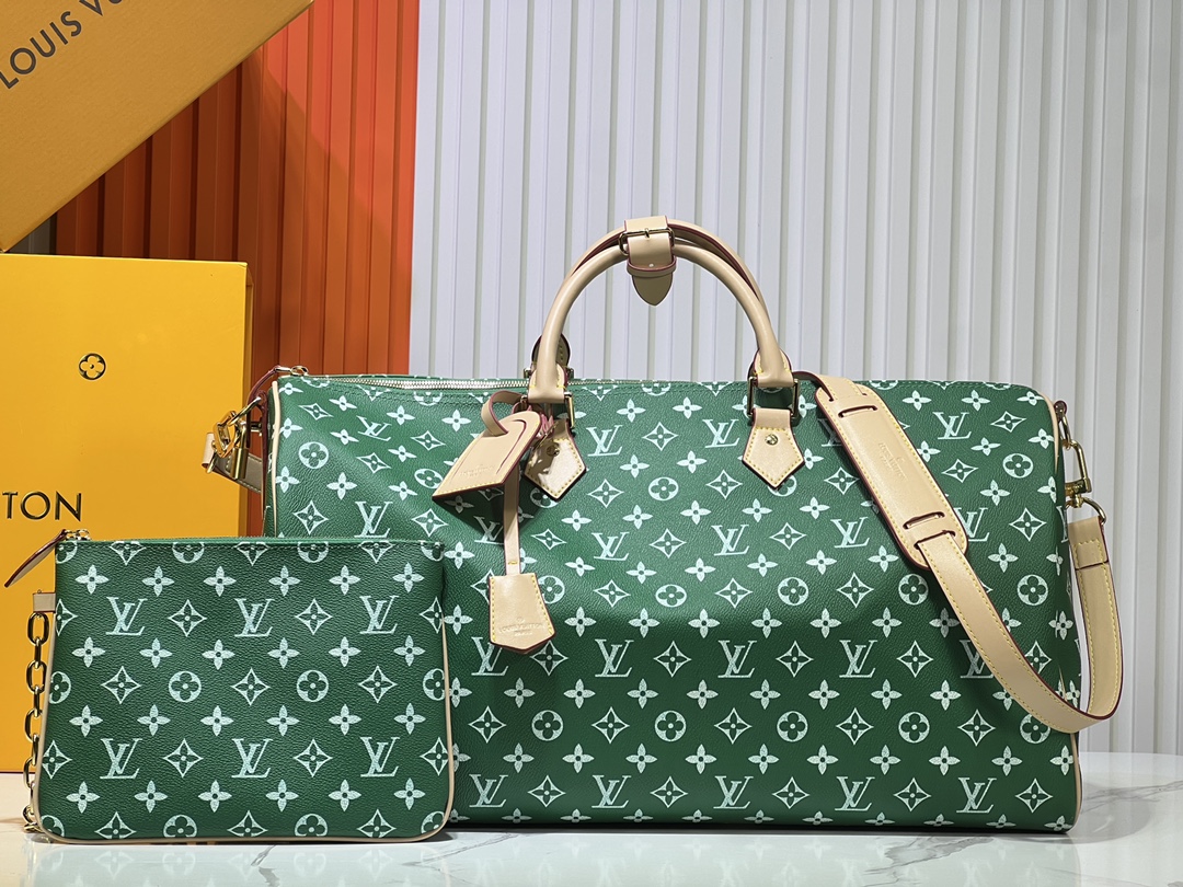 Designer Monogram Speedy P9 Bandoulière 50 - Green - Bag - Gorchic - $149.99