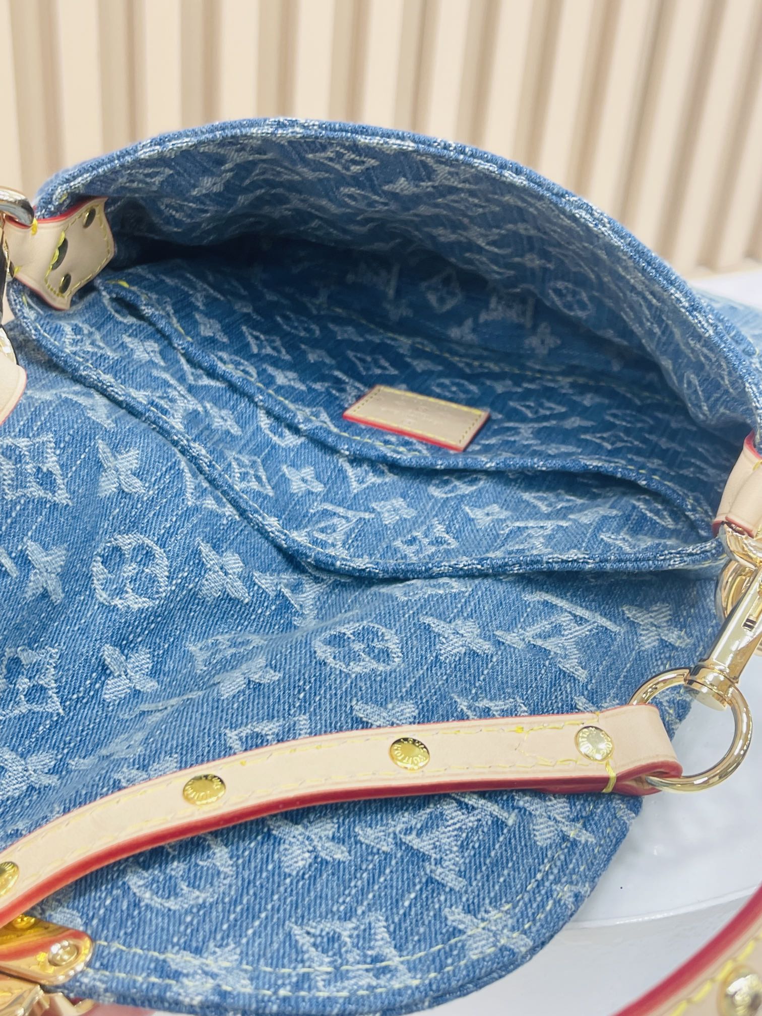 Designer Monogram New  Remix Sunset Denim bag - Gorchic - $131.99