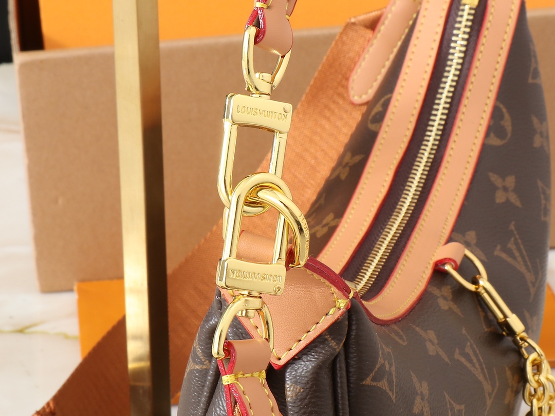 Designer Monogram Loop Hobo Monogram  Reverse Canvas Bag - Gorchic - $115.99