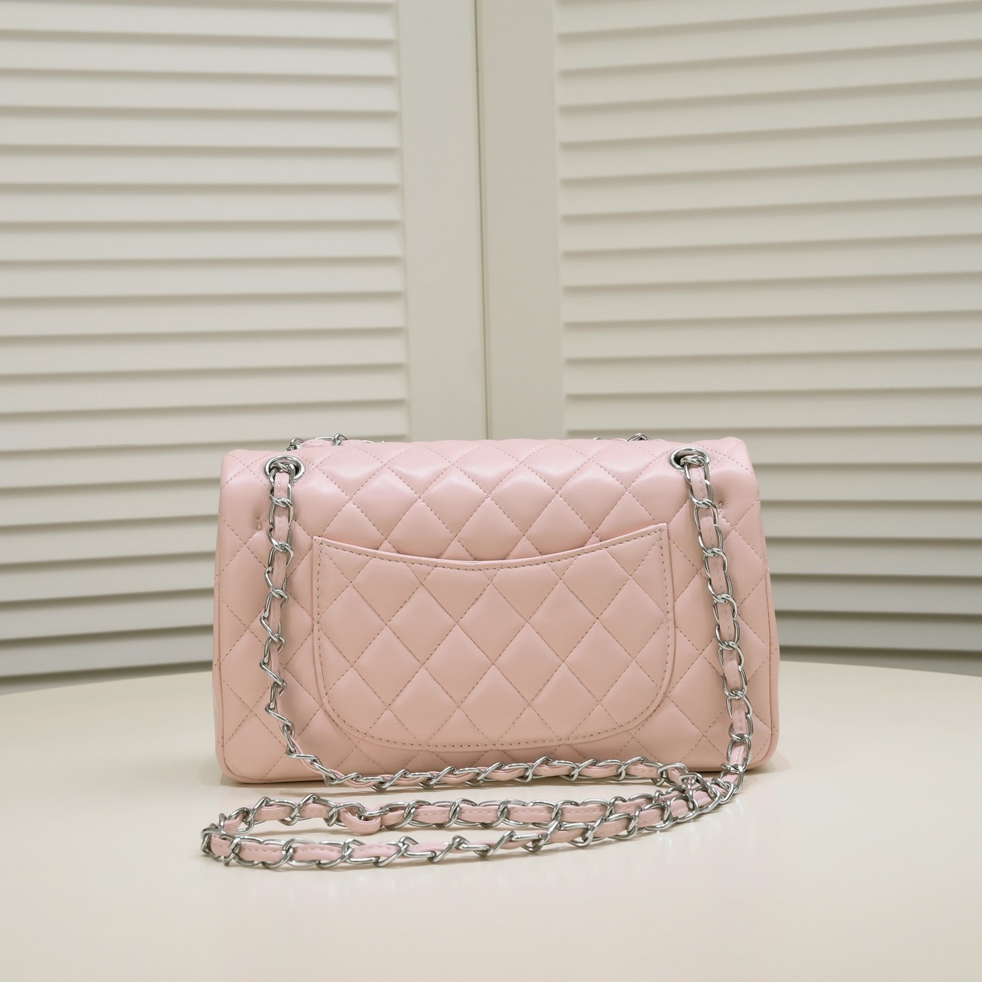 CC Inspired Classic Double Flap Bag Pink Sier Hardware - Bag - Gorchic - $122.99
