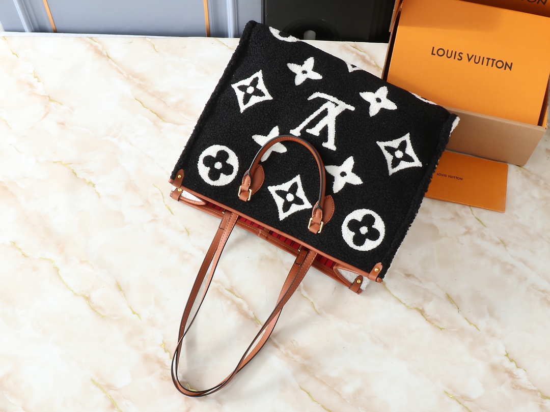 Designer Monogram Onthego MM Monogram Reverse Black Bag - Gorchic - $119.99