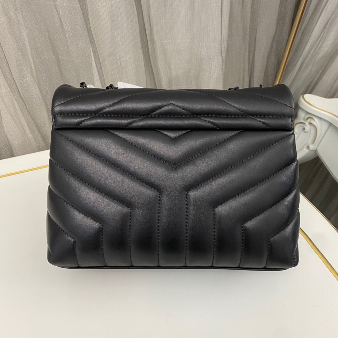 Lady Designer Loulou Small Quilted Leather Shoulder Bag Black - Bag - Gorchic - $121.99