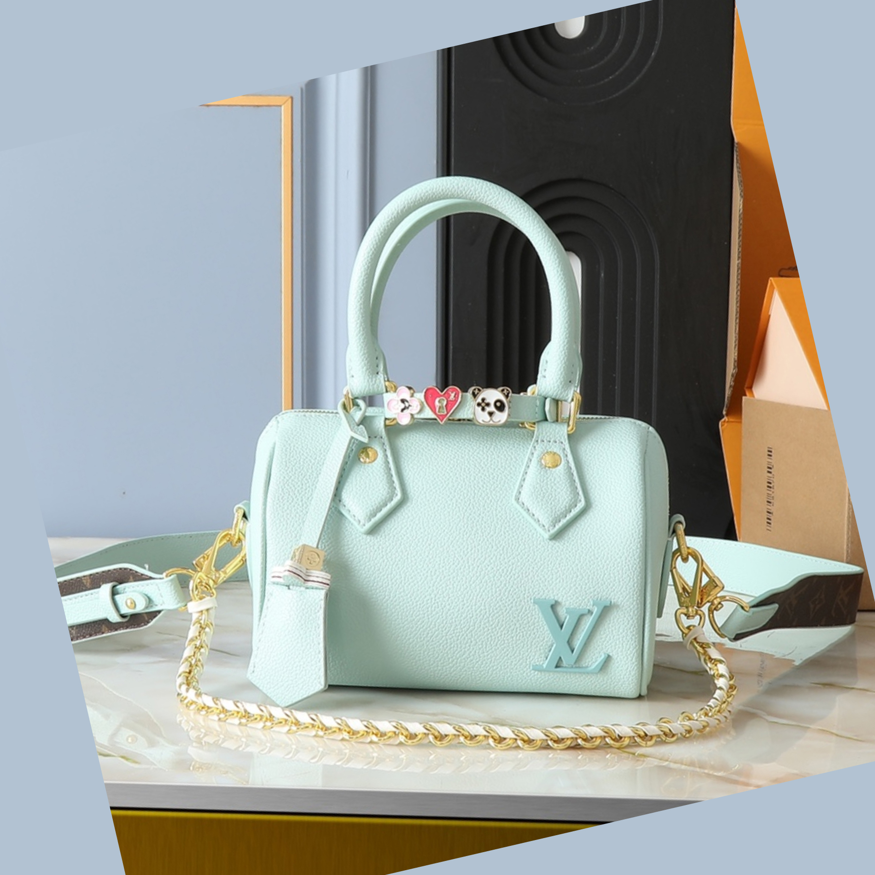 Designer Monogram Speedy 18 Green Style - Bag - Gorchic - $131.99