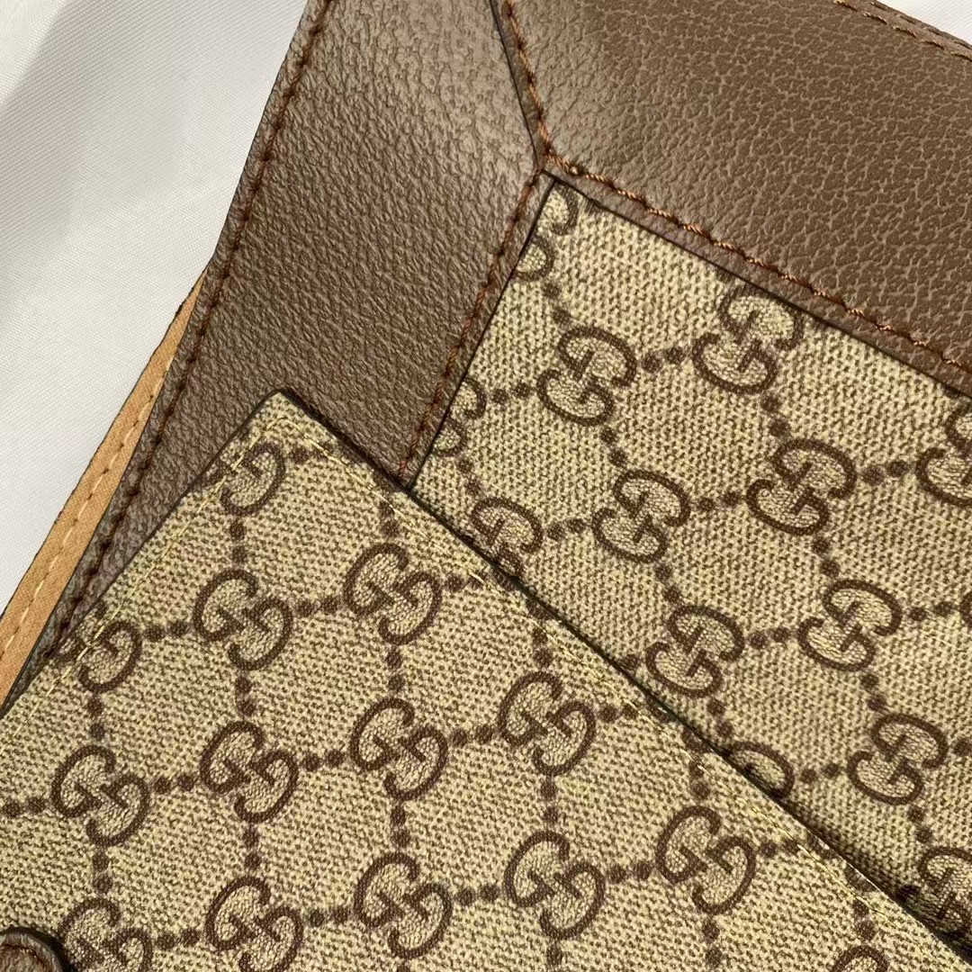 Double-G GG Monogram Web Ophidia Medium  Tote Brown - Gorchic - $132.99