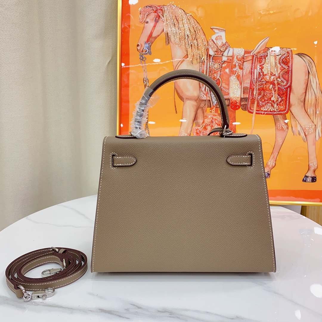 H-Inspired Kelly Haze Yellow Brown Silver Hardware - Bag - Gorchic - $156.99