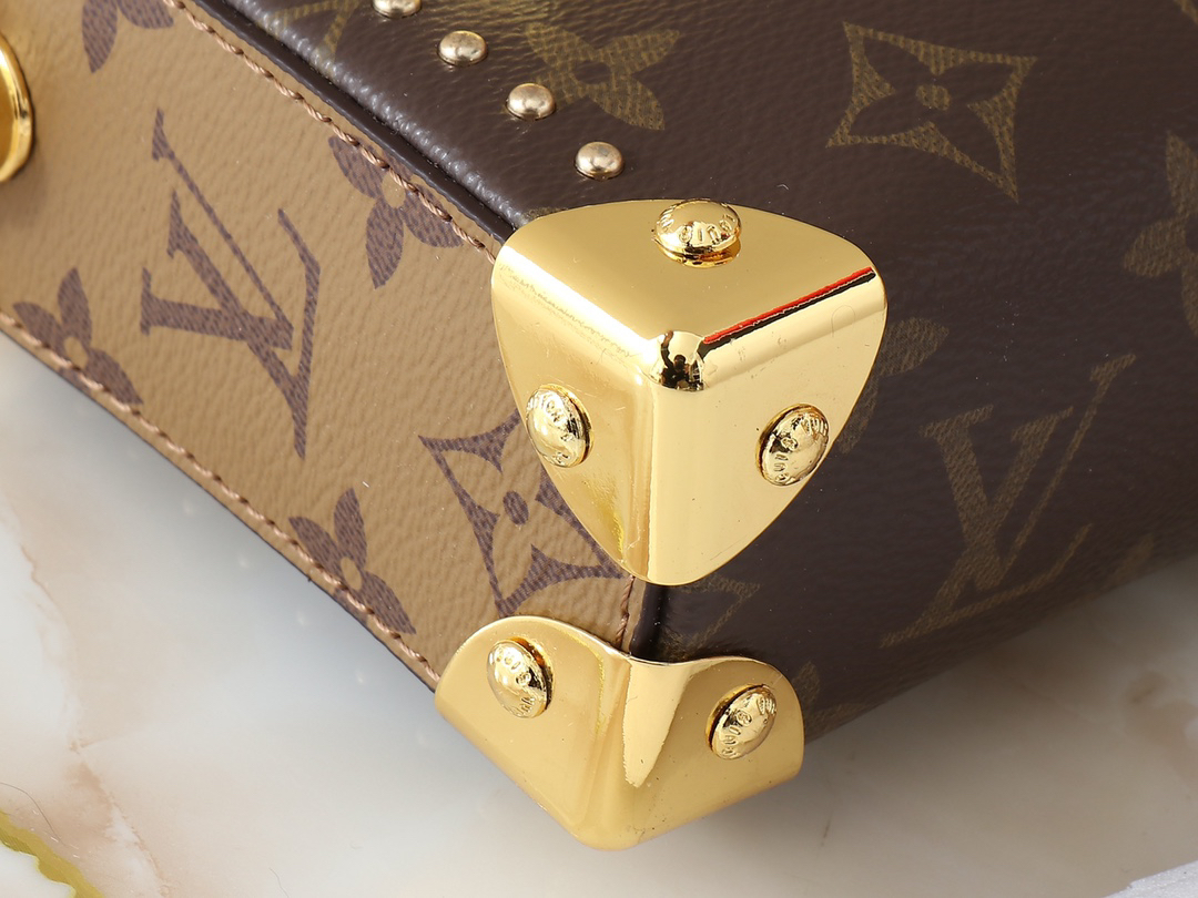 Designer Monogram Slim Trunk Monogram Canvas Bag - Gorchic - $122.99