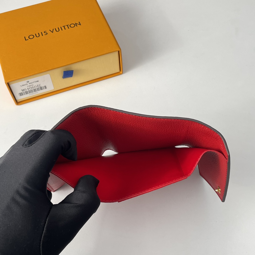 Designer Monogram  Victorine Red Wallet - Gorchic - $44.99