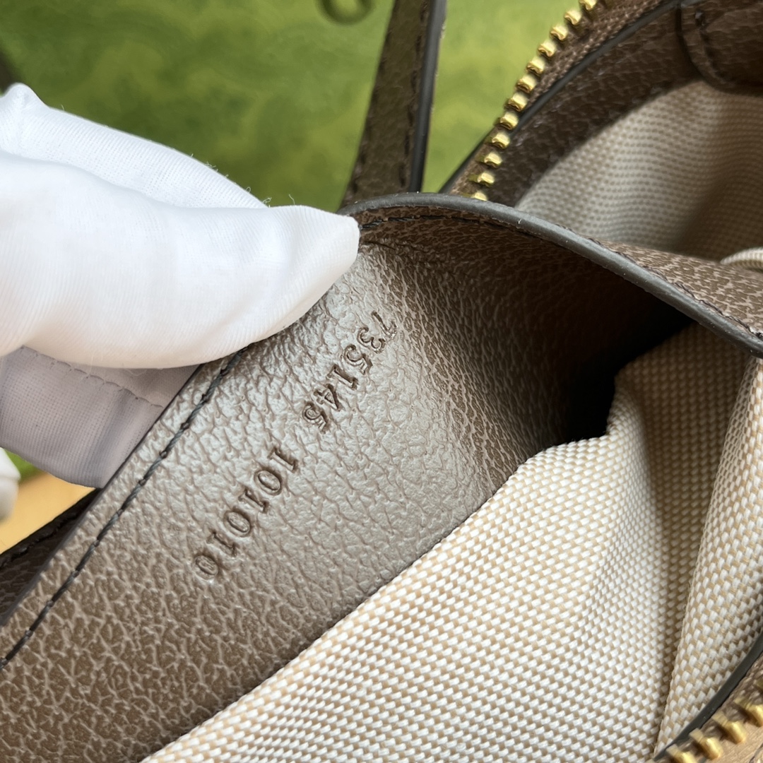 Double-G Ophidia Collection Small Handbag - Beige And Dark Brown Bag - Gorchic - $121.99