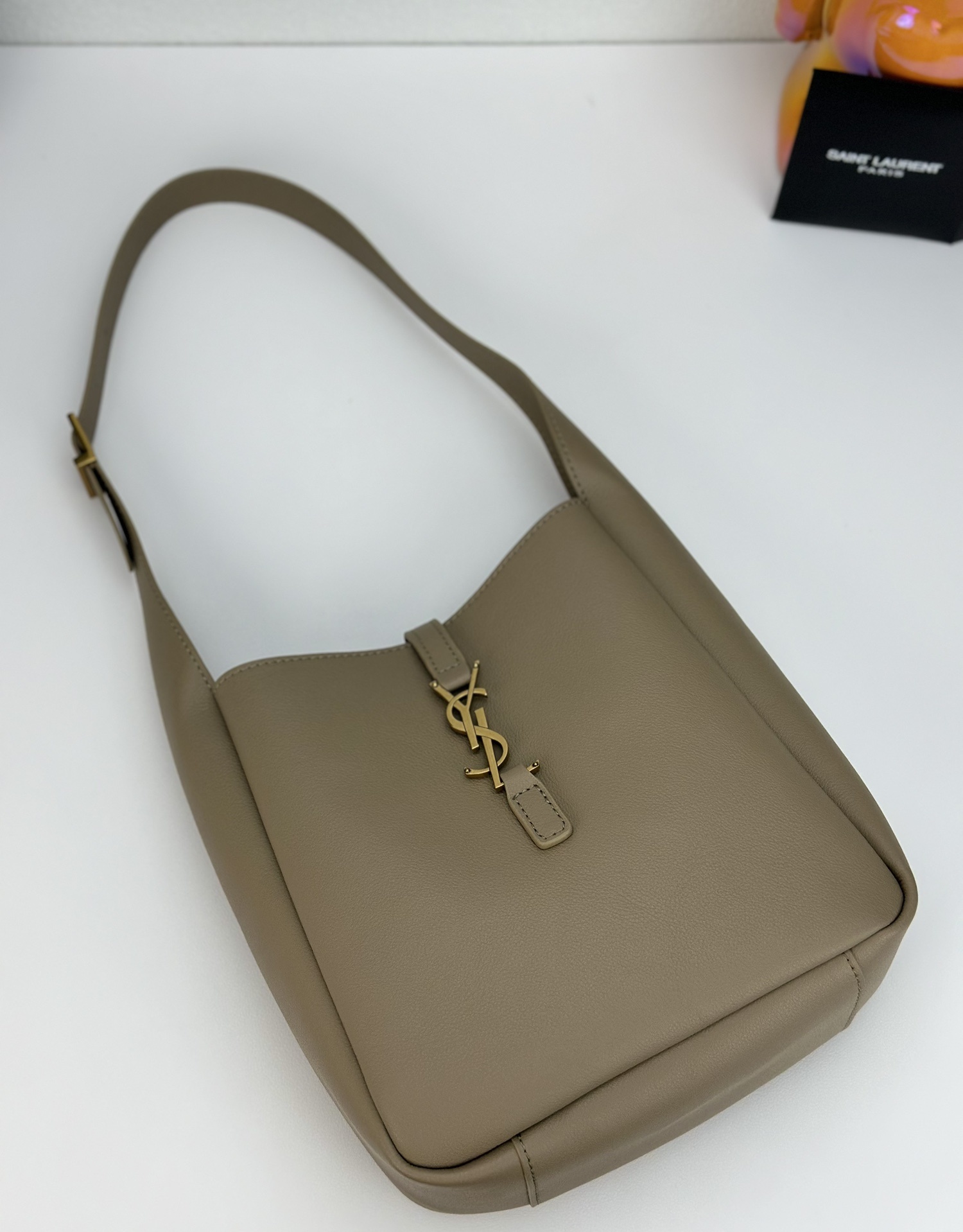 Lady Designer LE 5 À 7 small bag in soft python Beige - Bag - Gorchic - $165.99