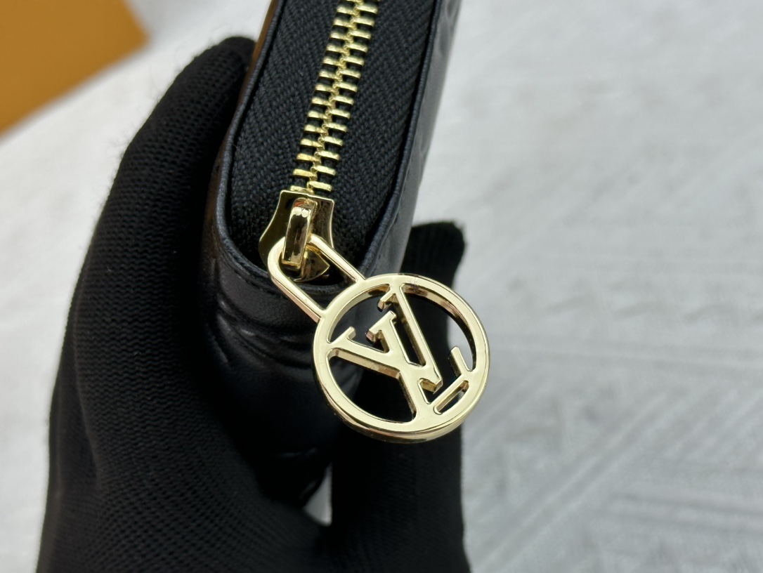 Designer Monogram  Zippy Wallet Vertical Canvas Wallet-Black In Embossed Wallet - Gorchic - $52.99