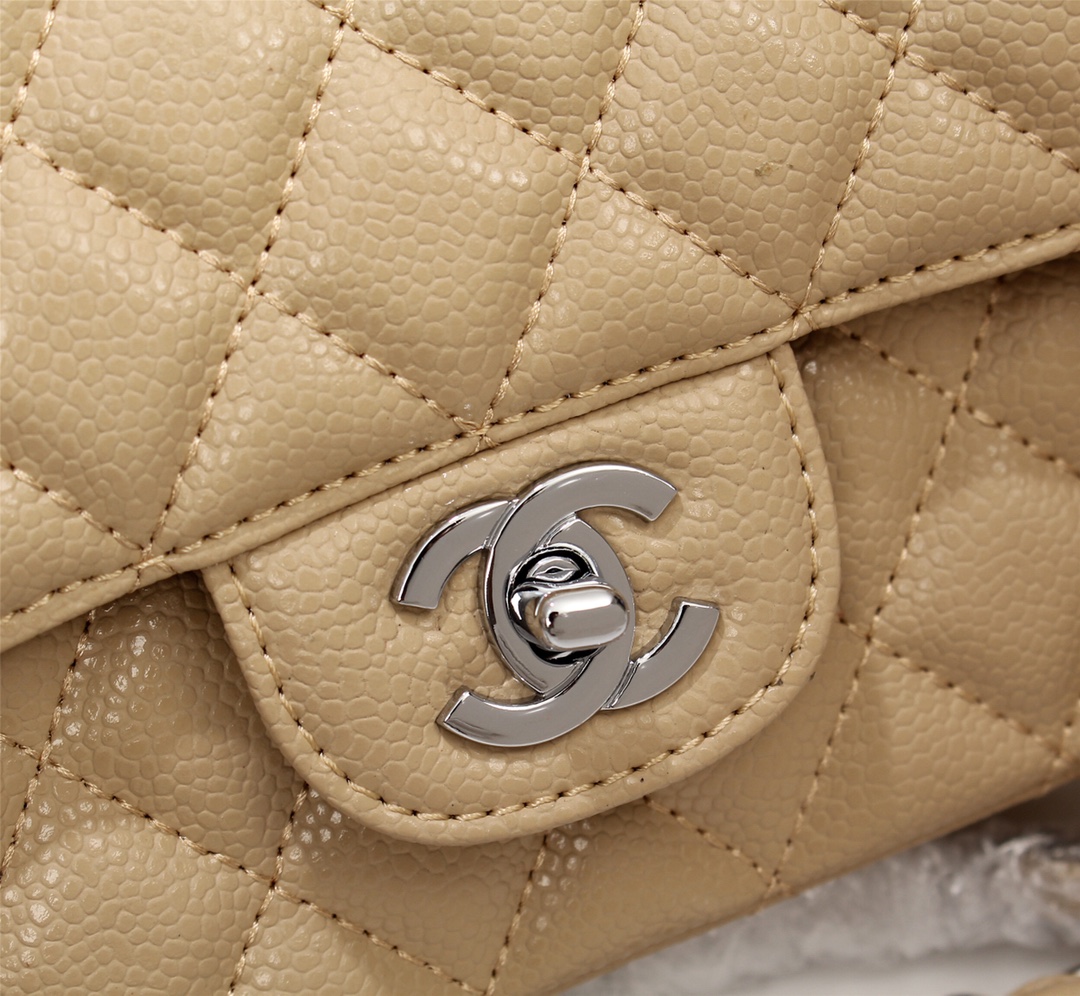 CC Inspired Classic Double Flap Bag Yellow Caviar Sier Hardware - Bag - Gorchic - $122.99