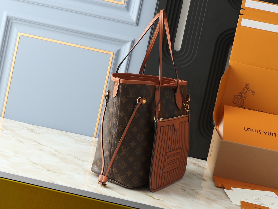 Designer Monogram Neverfull Khaki Medium Handbag - Bag - Gorchic - $124.99