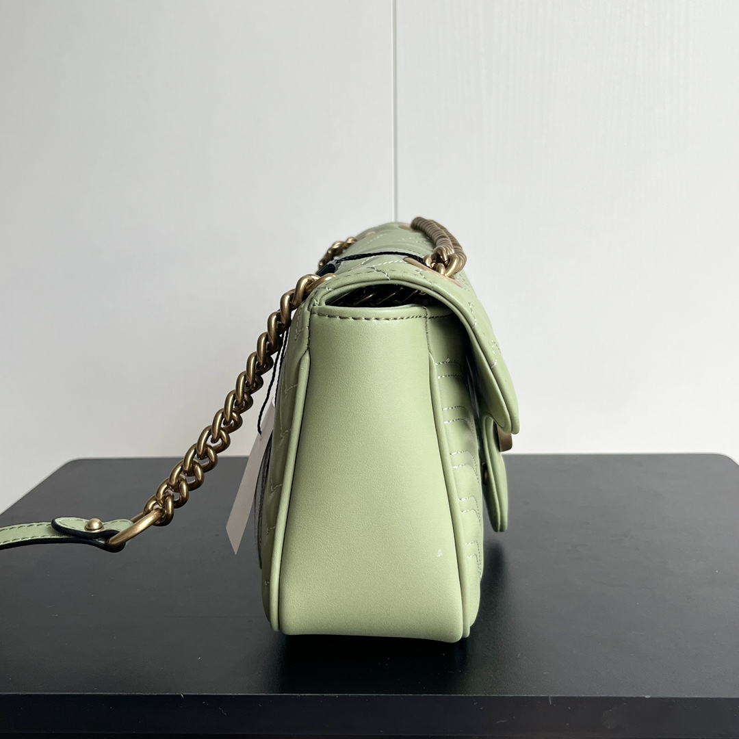 Double-G GG Marmont Shoulder Bag - Green Bag - Gorchic - $101.99