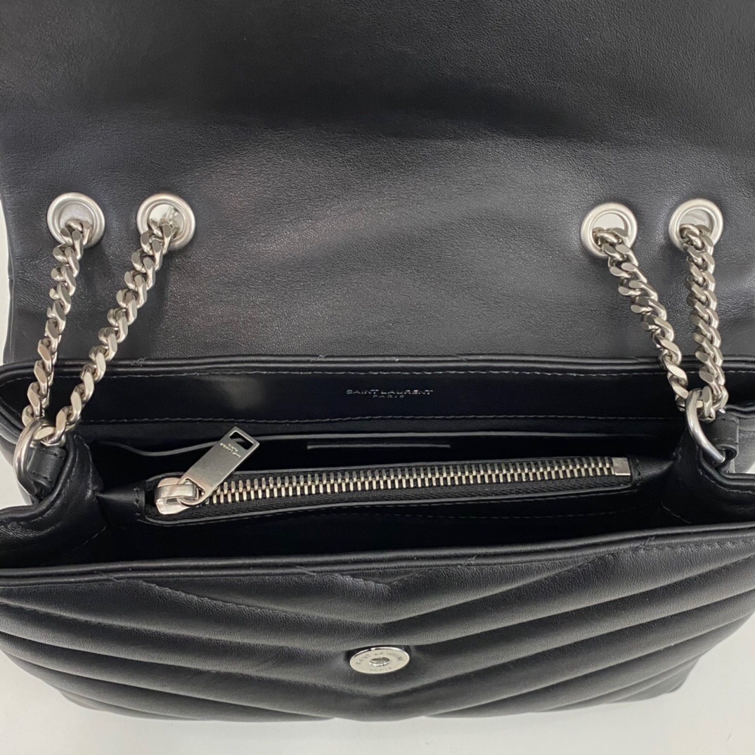 Lady Designer Loulou Small Quilted Leather Shoulder Bag Black - Bag - Gorchic - $121.99