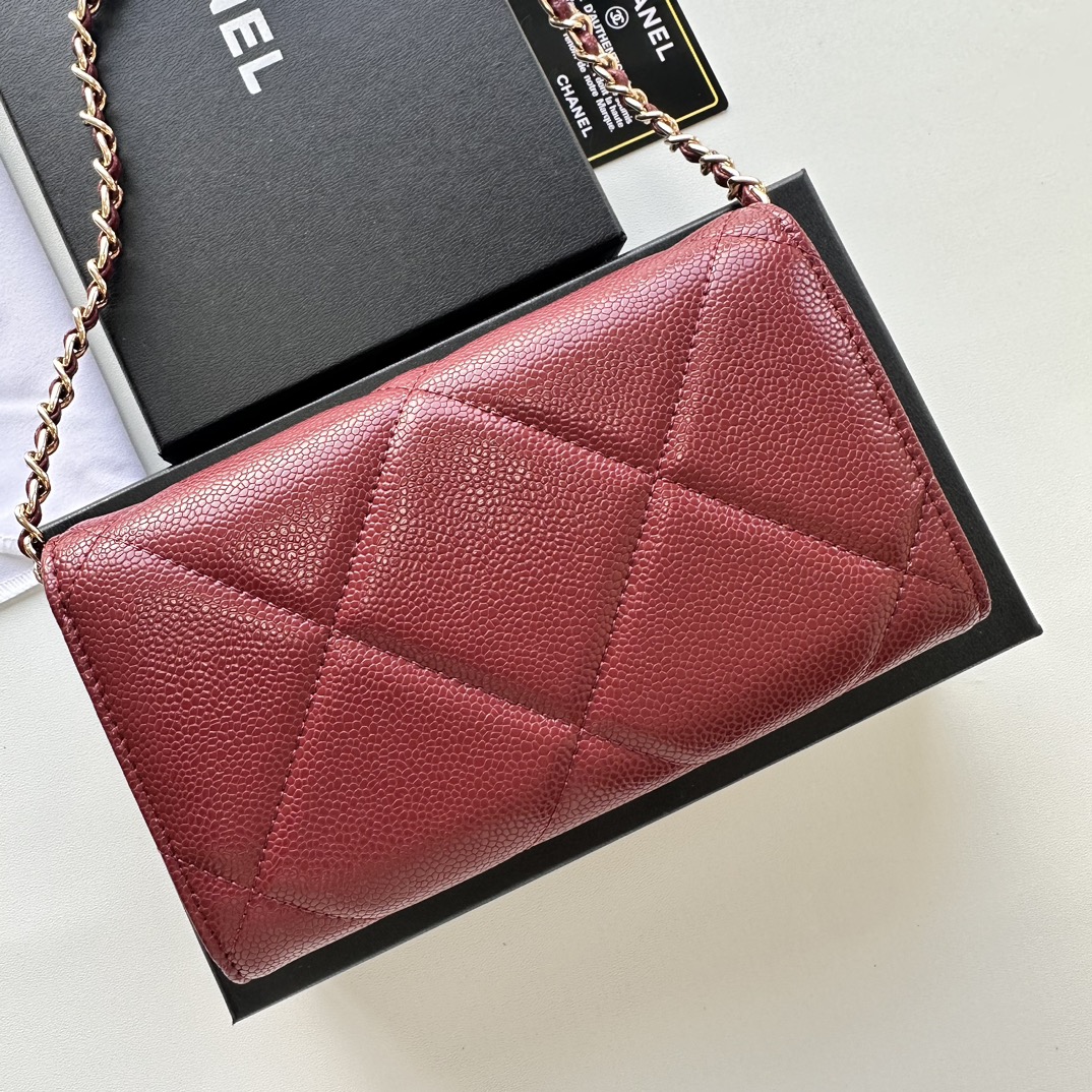 CC Inspired Chain Shoulder Crossbody Small Bag - Burgundy Bag - Gorchic - $109.99