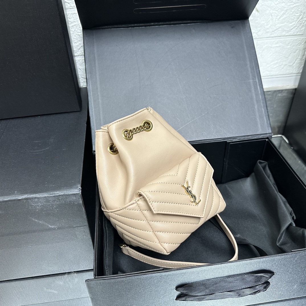 Lady Designer JOE backpack in Calfskin White - Bag - Gorchic - $139.99