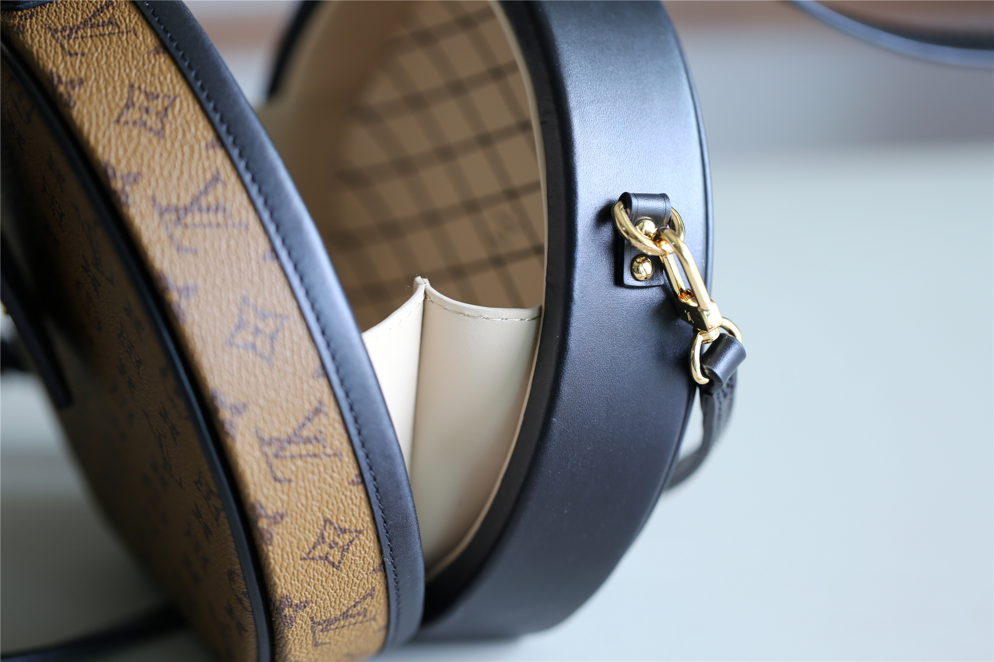 Designer Monogram Reverse Petite Boite Chapeau Bag - Gorchic - $178.99