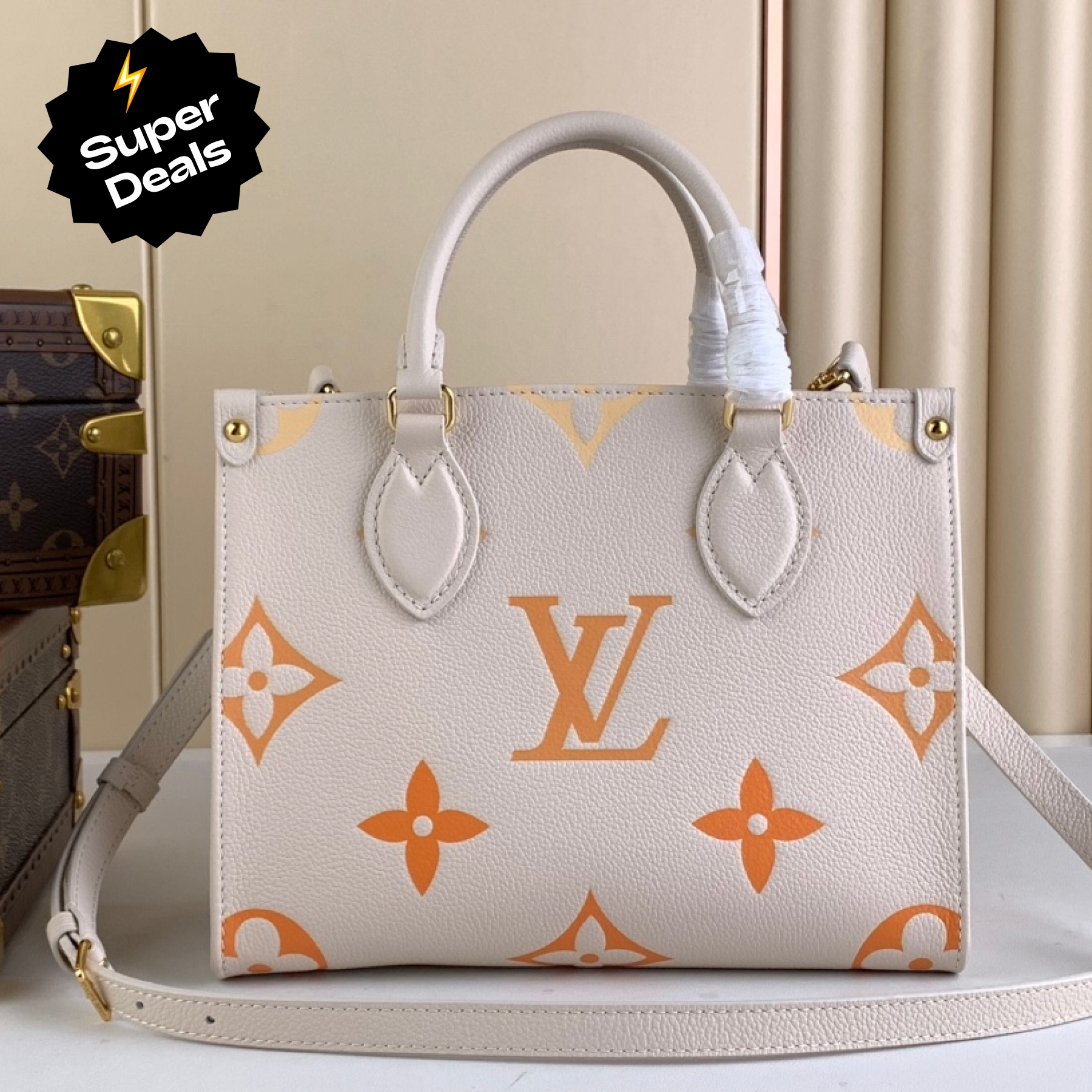 Designer Monogram Monogram Casual Style Leather Elegant Style Bold Logo Totes - Bag - Gorchic - $113.99