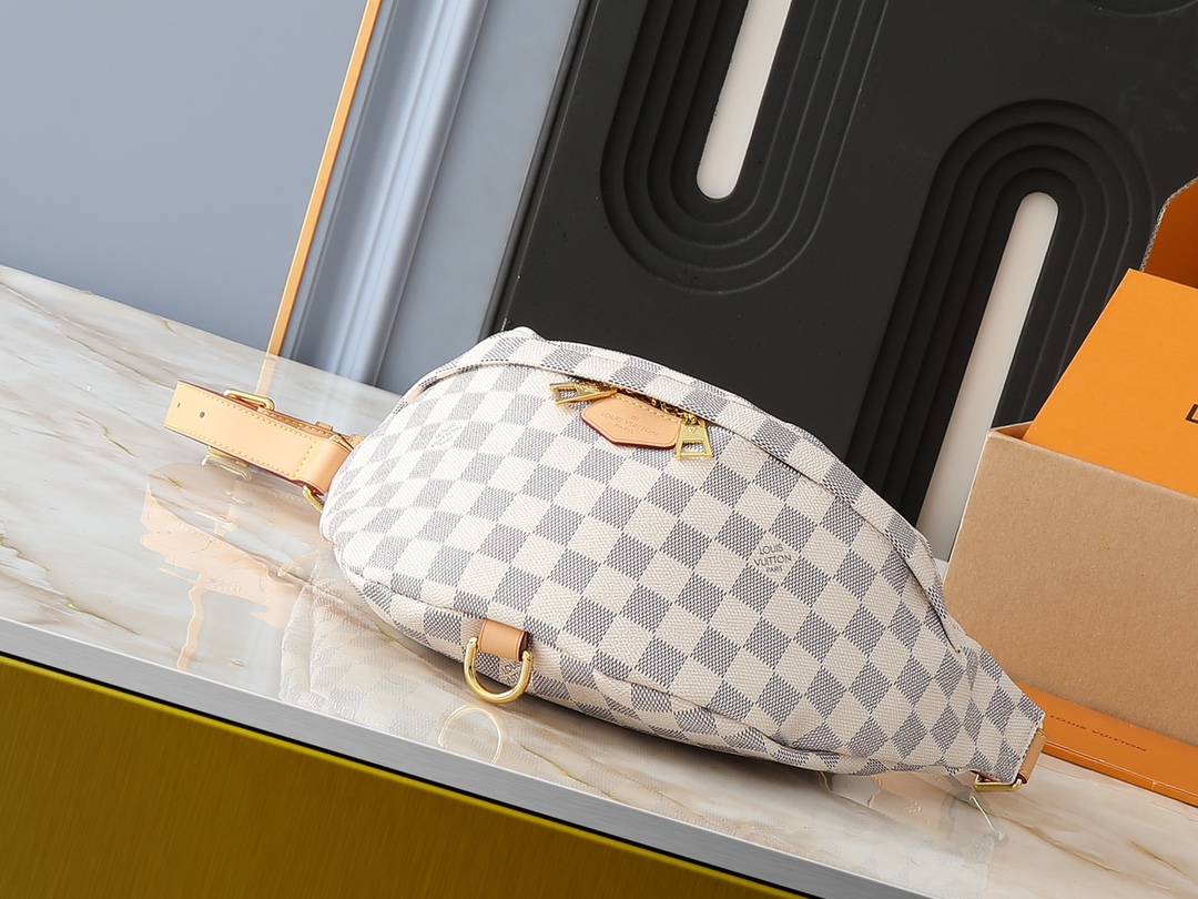 Designer Monogram Campus Bumbag Belt Bag in White Tessellations - Bag - Gorchic - $123.99