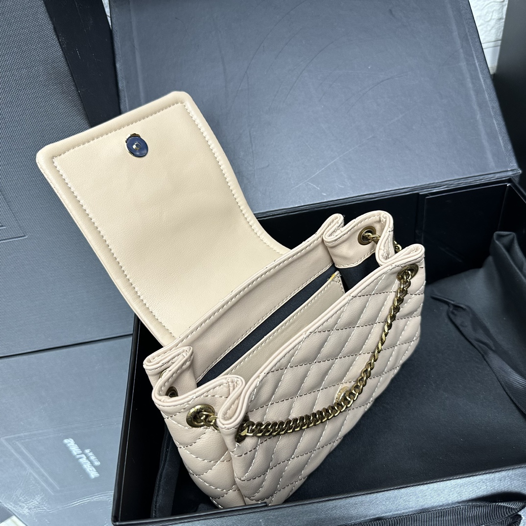 Lady Designer Calfskin Quilted Monogram Mini Nolita Crema Soft - Bag - Gorchic - $122.99