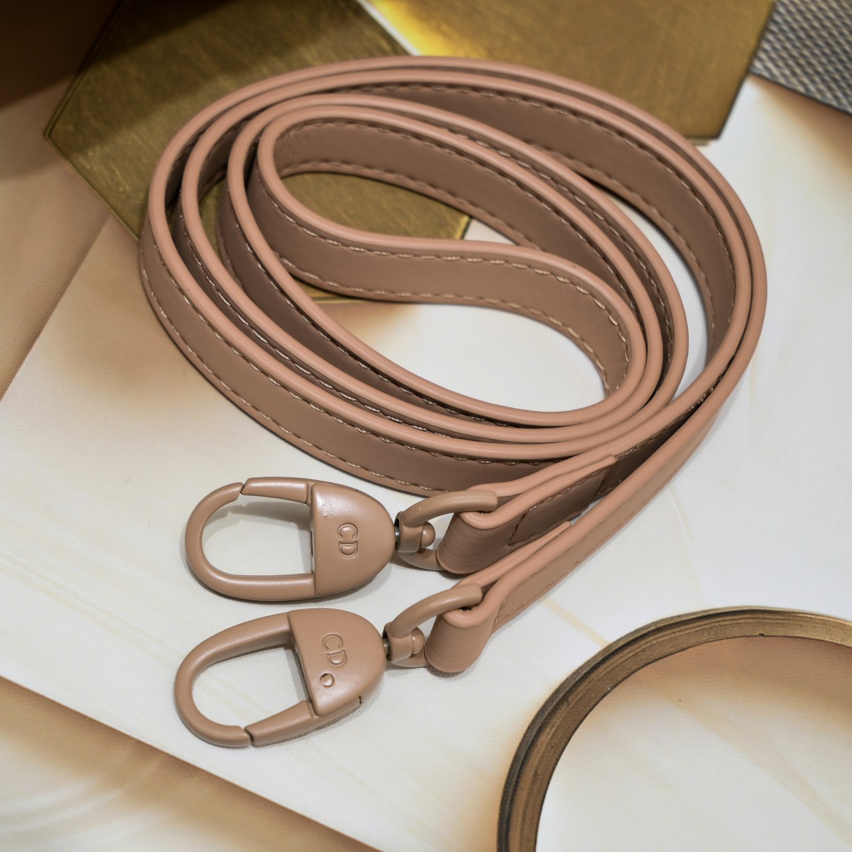 D Inspired Medium Lady D Inspired Bag Blush Ultramatte Calfskin - Bag - Gorchic - $146.99