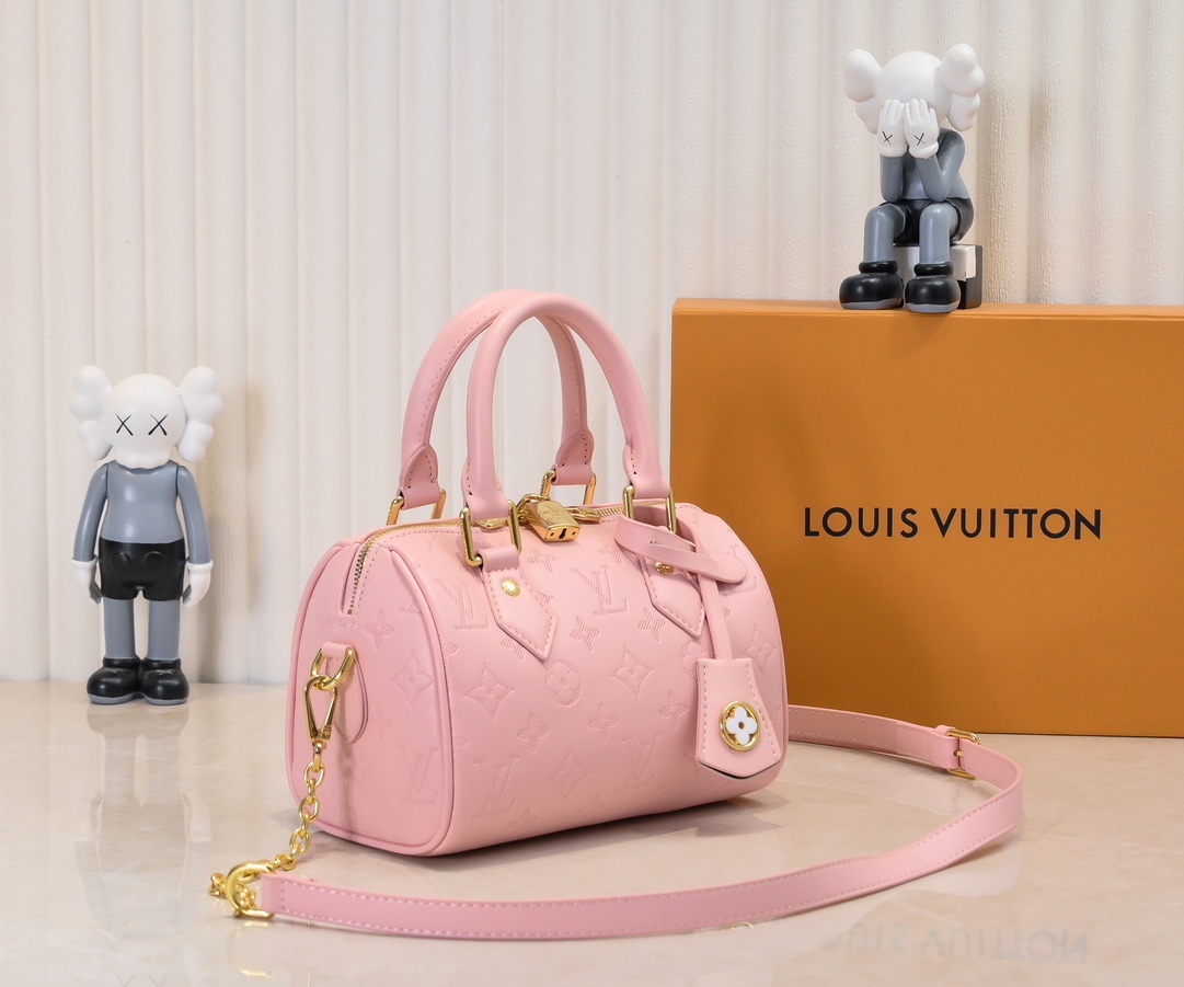 Designer Monogram Speedy Bandoulière 20 Pink - Bag - Gorchic - $129.99