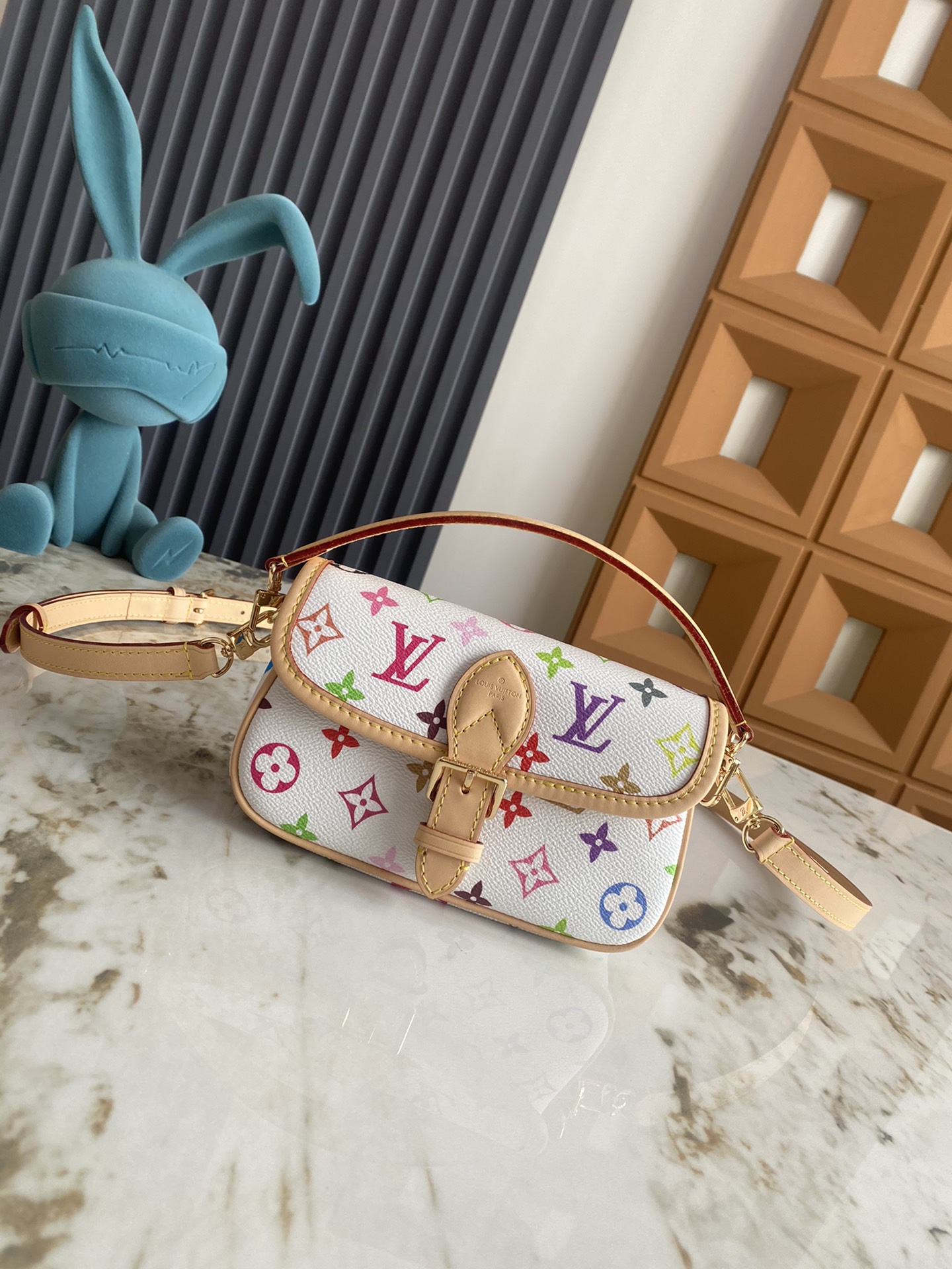 Designer Monogram x Murakami  x TM NANO DIANE Handbag - Gorchic - $115.99