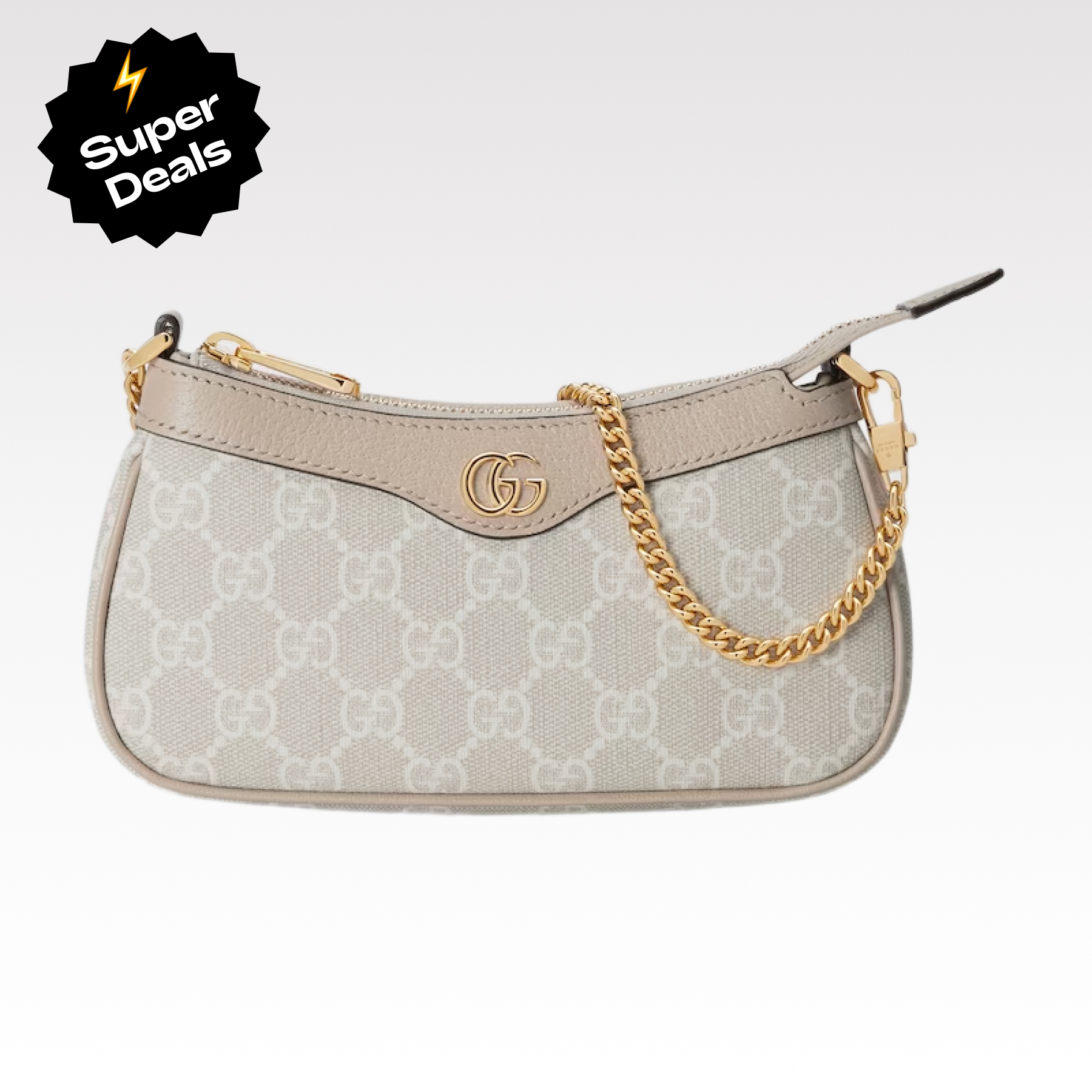 Double-G Ophidia Collection Handbag - Beige And White Bag - Gorchic - $108.99