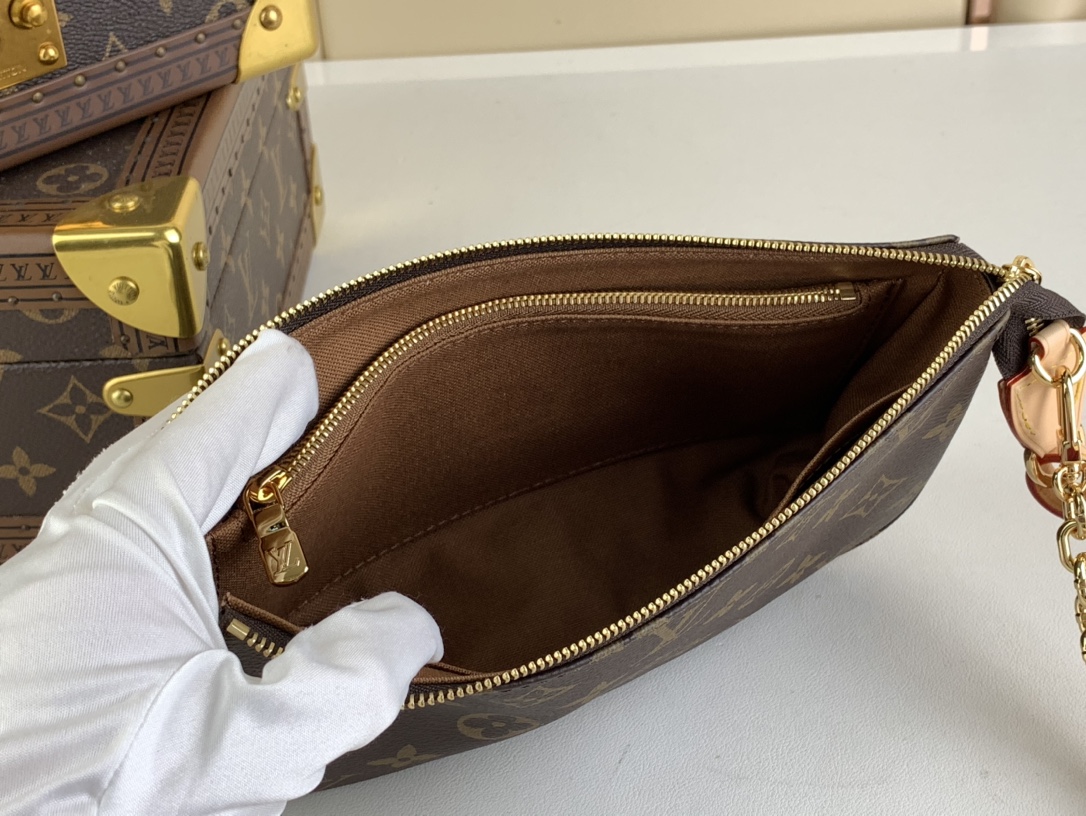 Designer Monogram Pochette Mahjong Set Crossbody Bag - Gorchic - $118.99