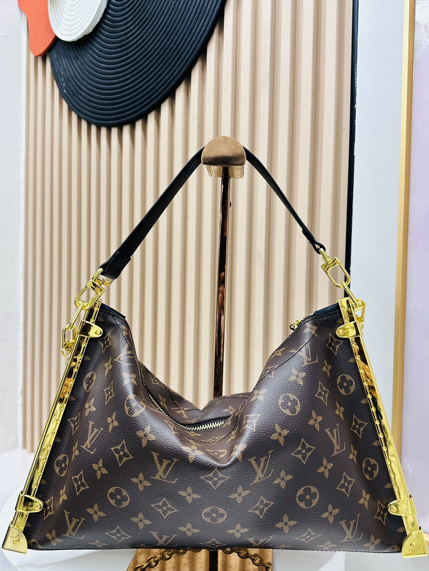 Designer Monogram Lucky Trunk Old Fashioned Brown Bag - Gorchic - $158.99