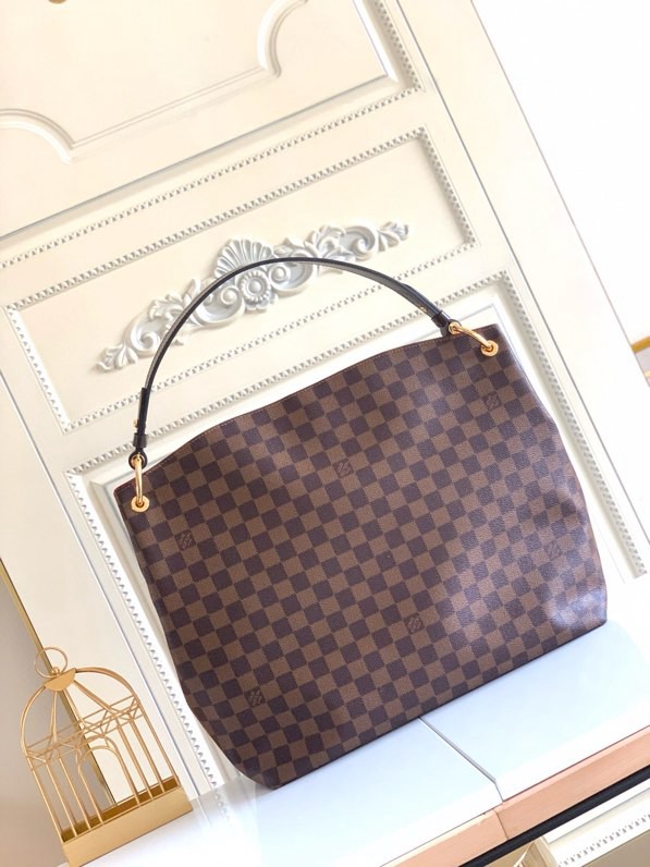Designer Monogram Graceful MM Damier Ebene Canvas Shoulder Bag-Ebene Bag - Gorchic - $120.99