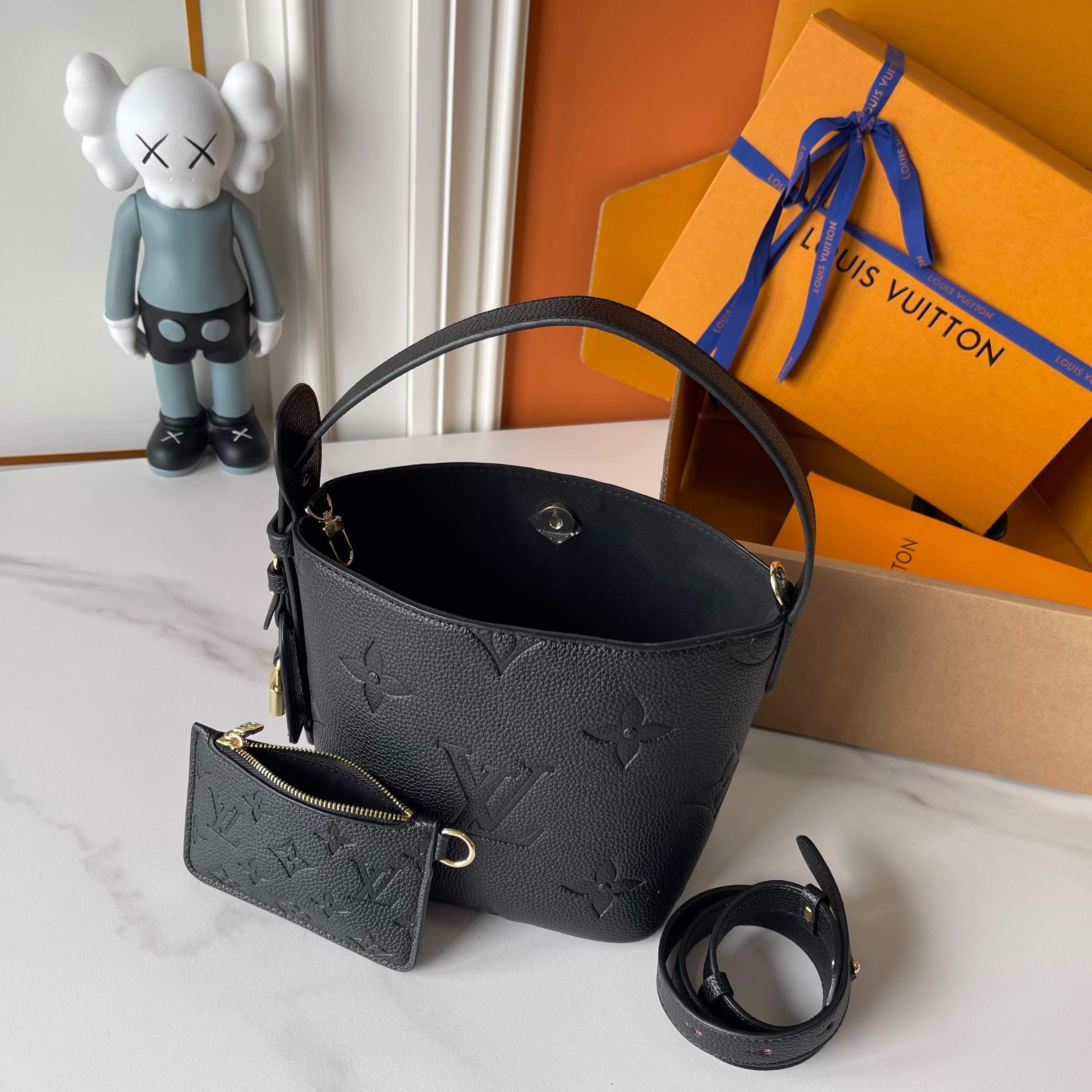 Designer Monogram x All In BB Bag Black - Gorchic - $118.99