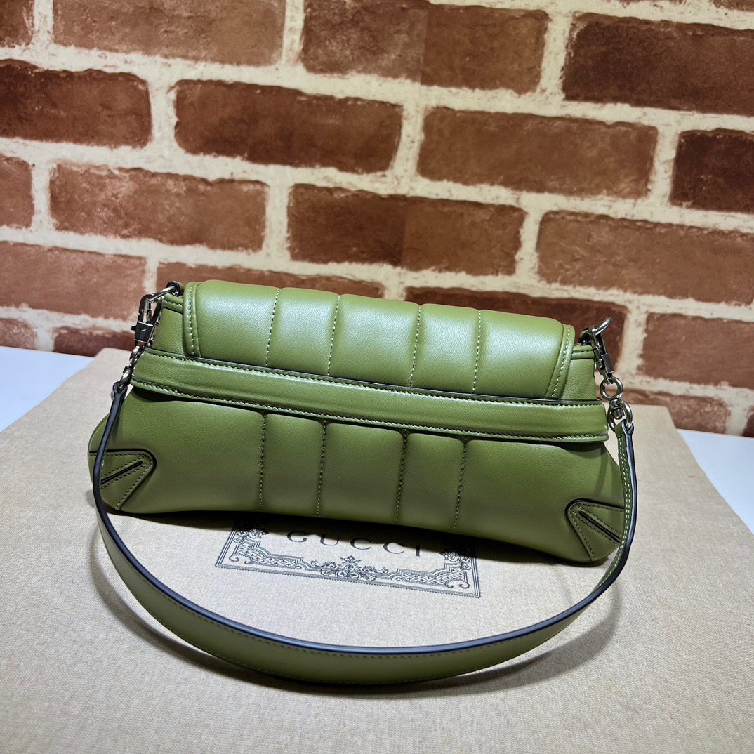 Double-G Horsebit Chain Small Shoulder Bag Green - Bag - Gorchic - $110.99
