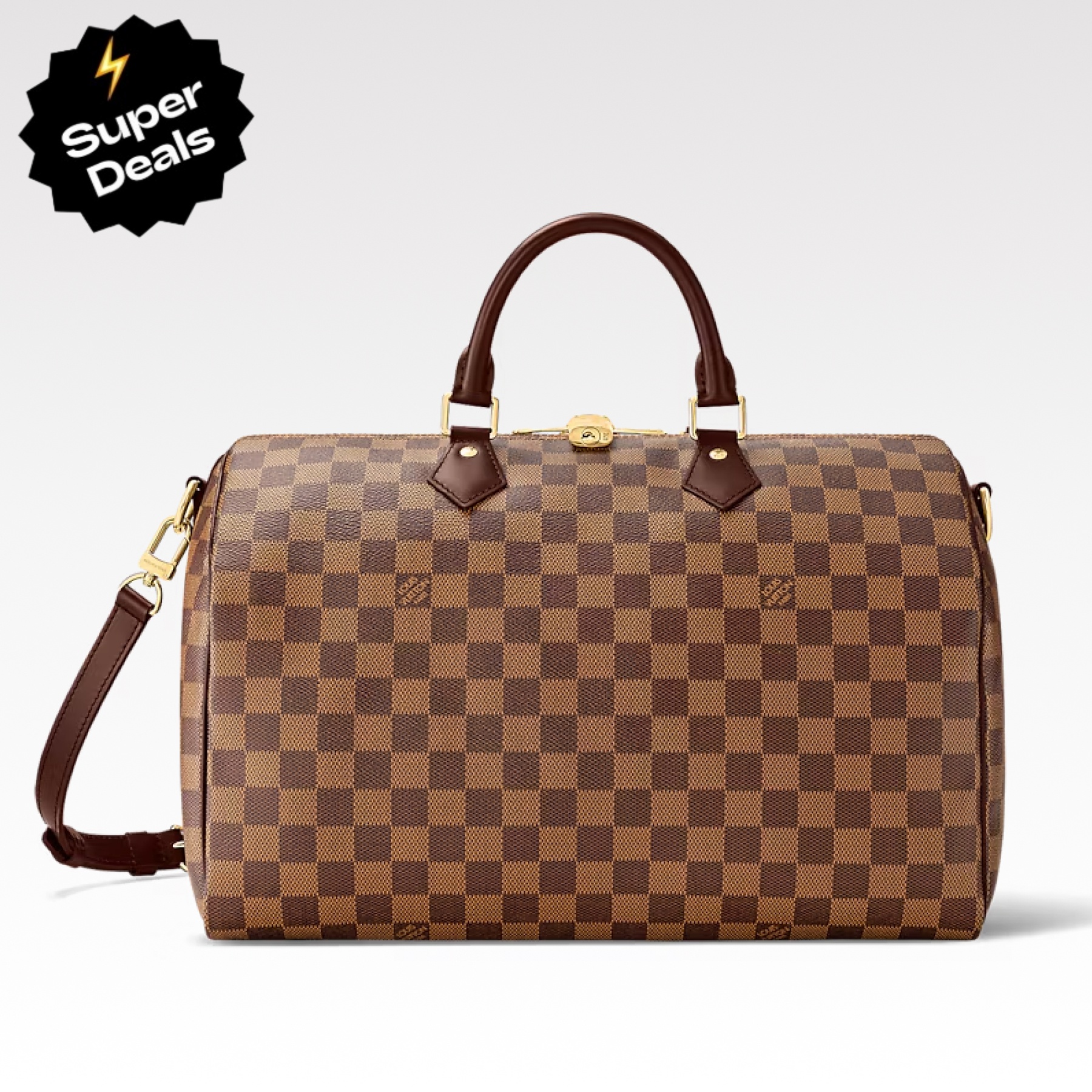 Designer Monogram Speedy Bandoulière 35 Damier Ebene Women Handbag - Bag - Gorchic - $129.99
